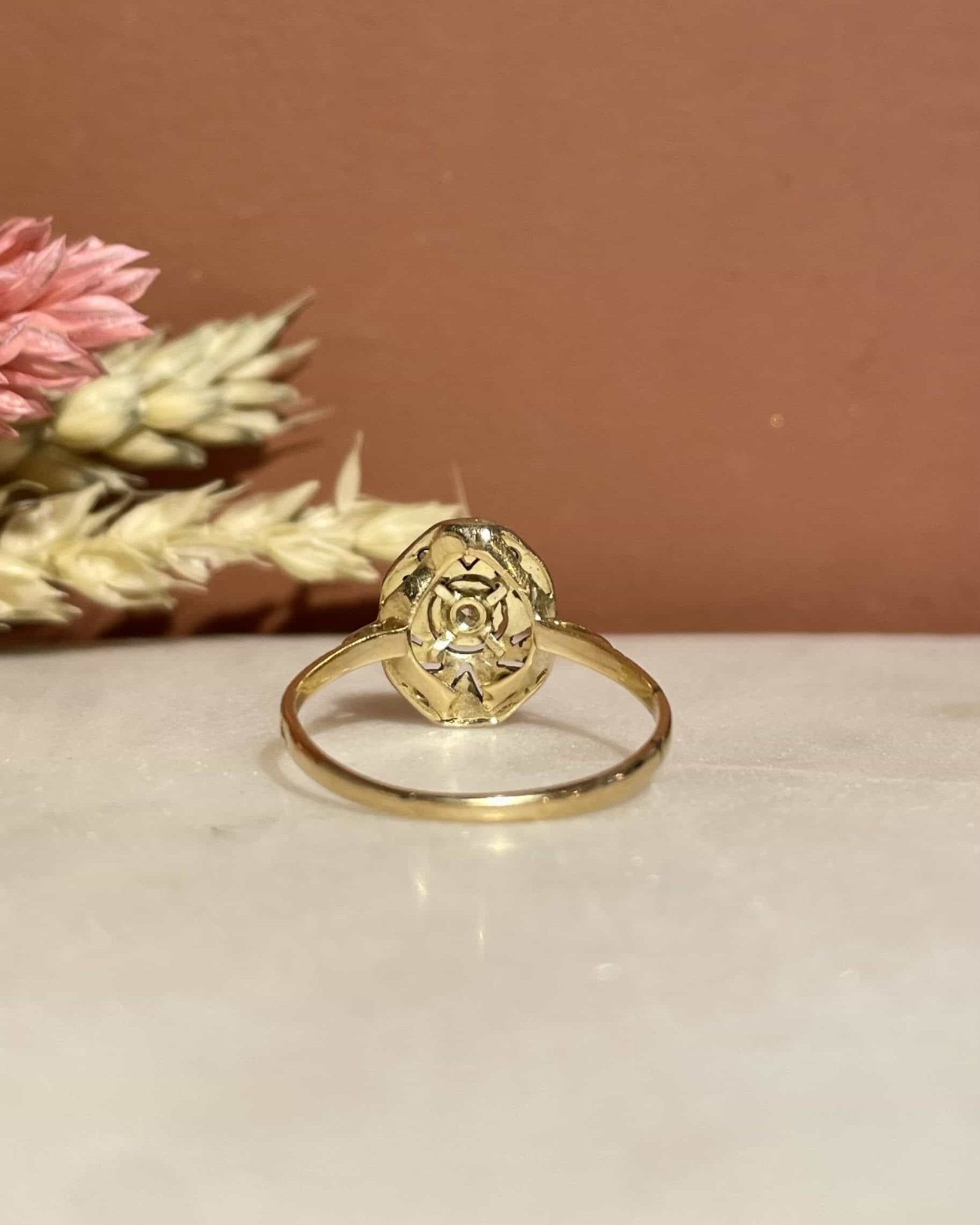 Bague Vintage Art - Déco Diamants "Javina" - Elliade Paris