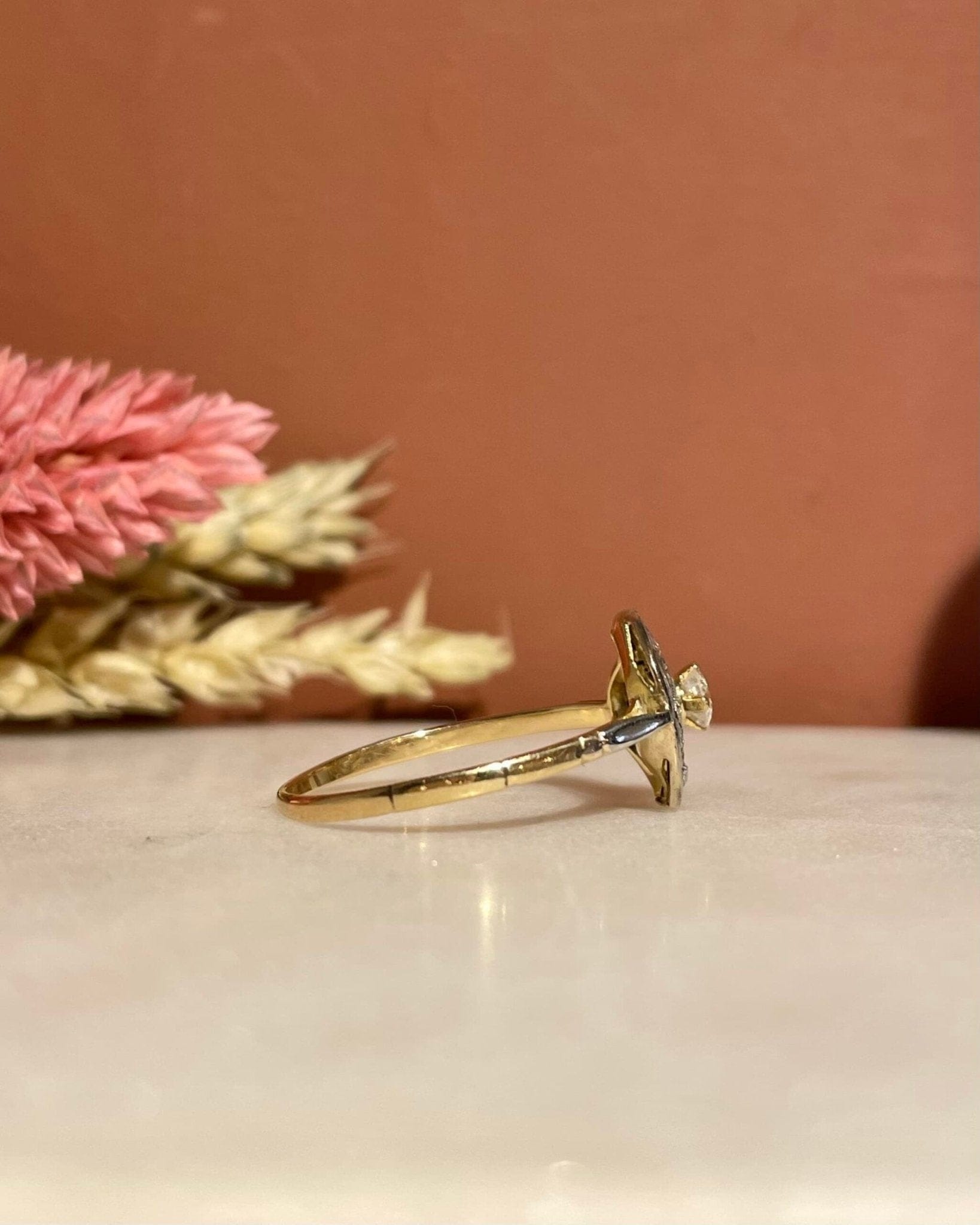 Bague Vintage Art - Déco Diamants "Javina" - Elliade Paris