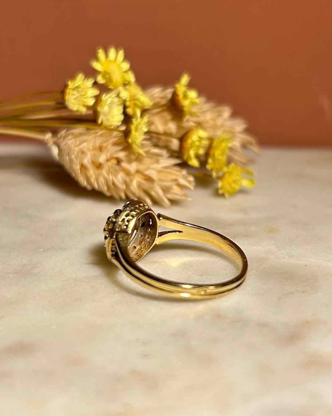 Bague Vintage Art - déco Diamants "Laure" - Elliade Paris
