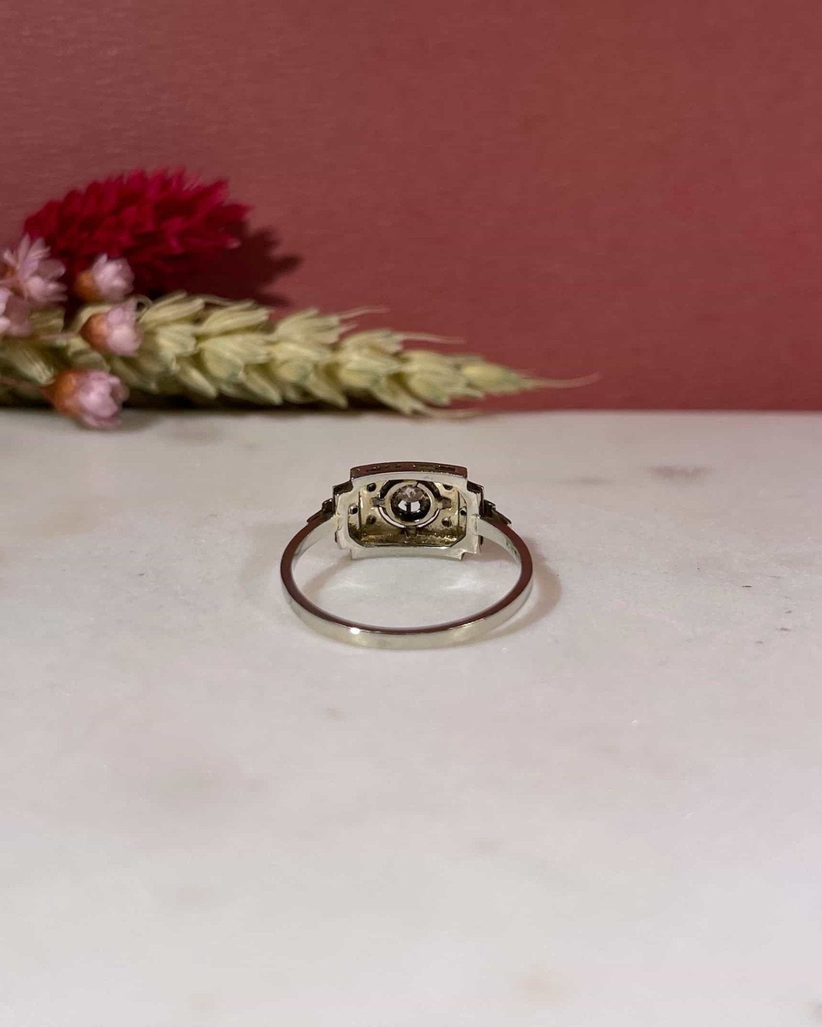 Bague Vintage Art - Déco Diamants "Lise" - Elliade Paris