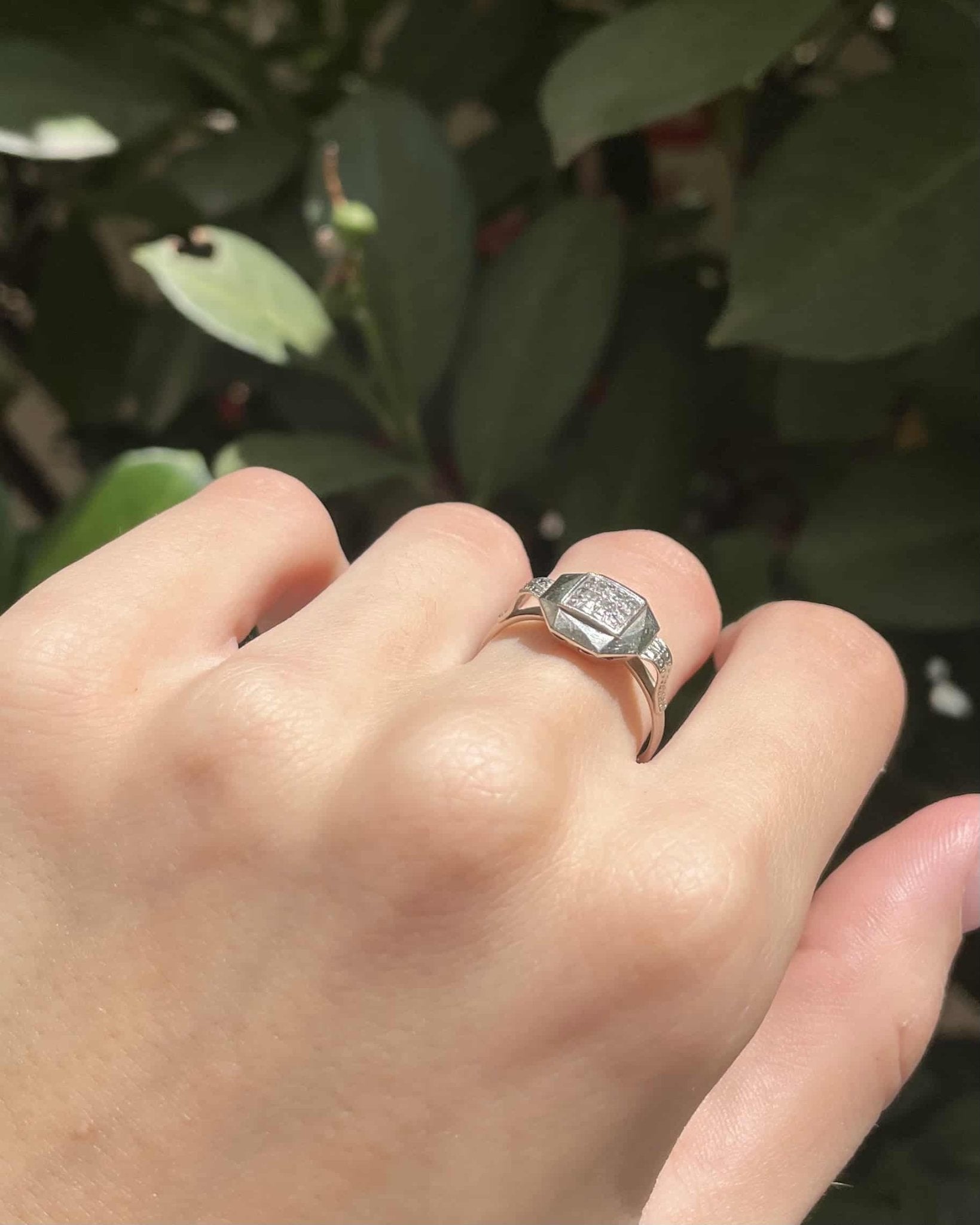 Bague Vintage Art - Déco Diamants "Ludivine" - Elliade Paris