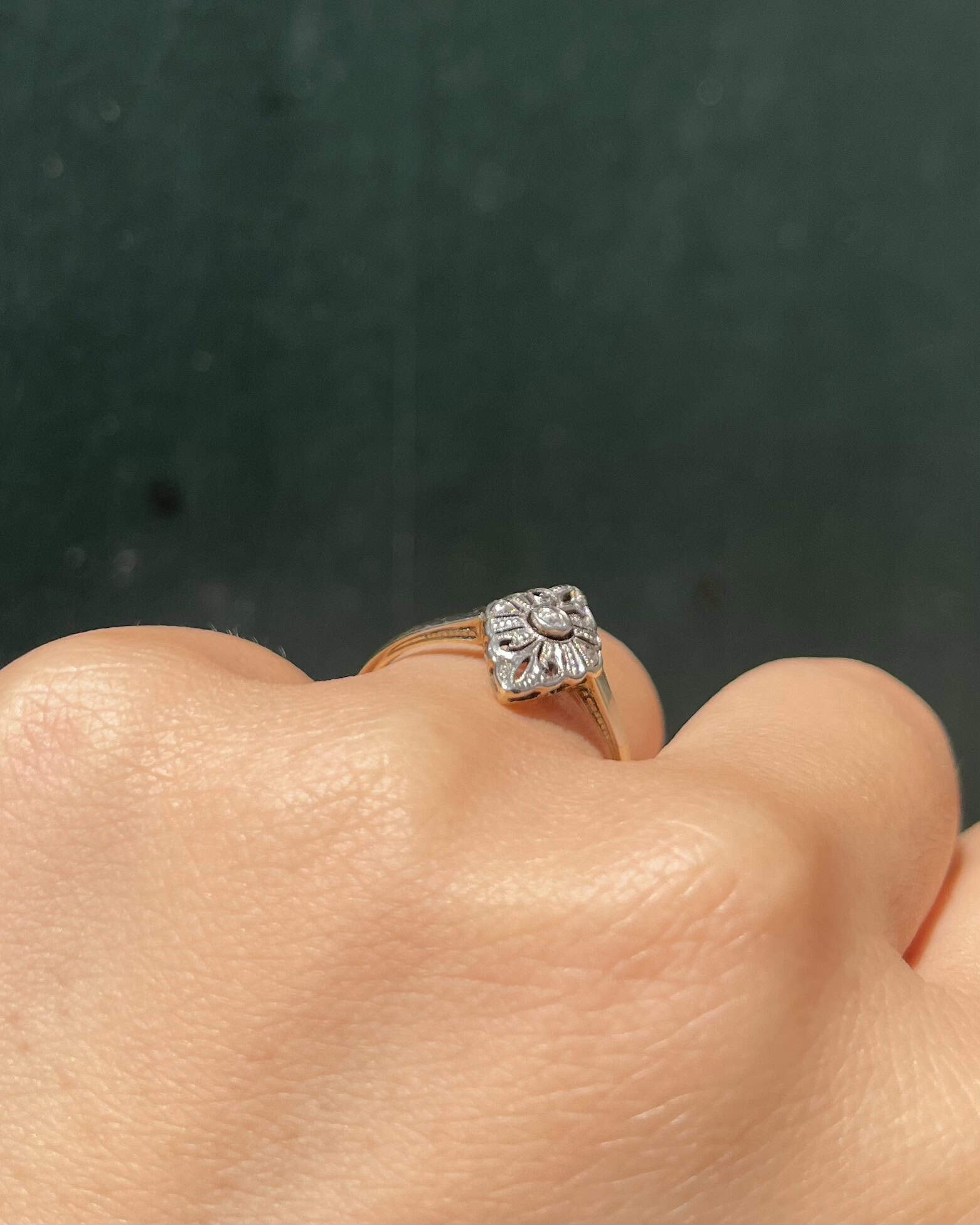 Bague Vintage Art - Déco Diamants "Marilou" - Elliade Paris