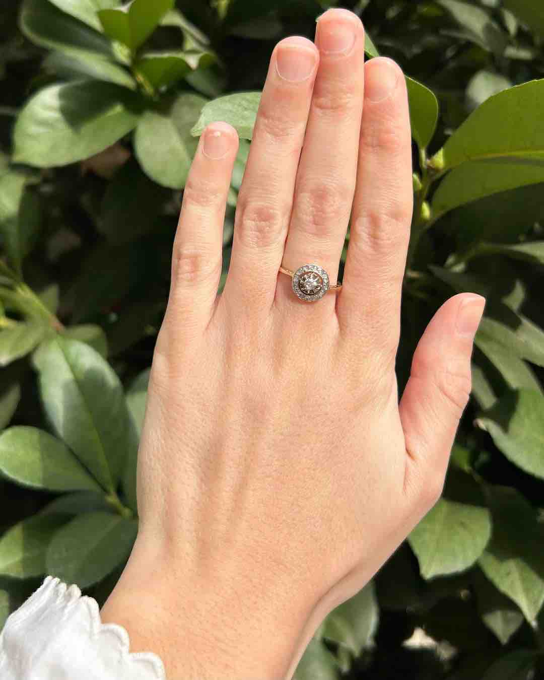 Bague Vintage Art - Déco Diamants "Mélodie" - Elliade Paris