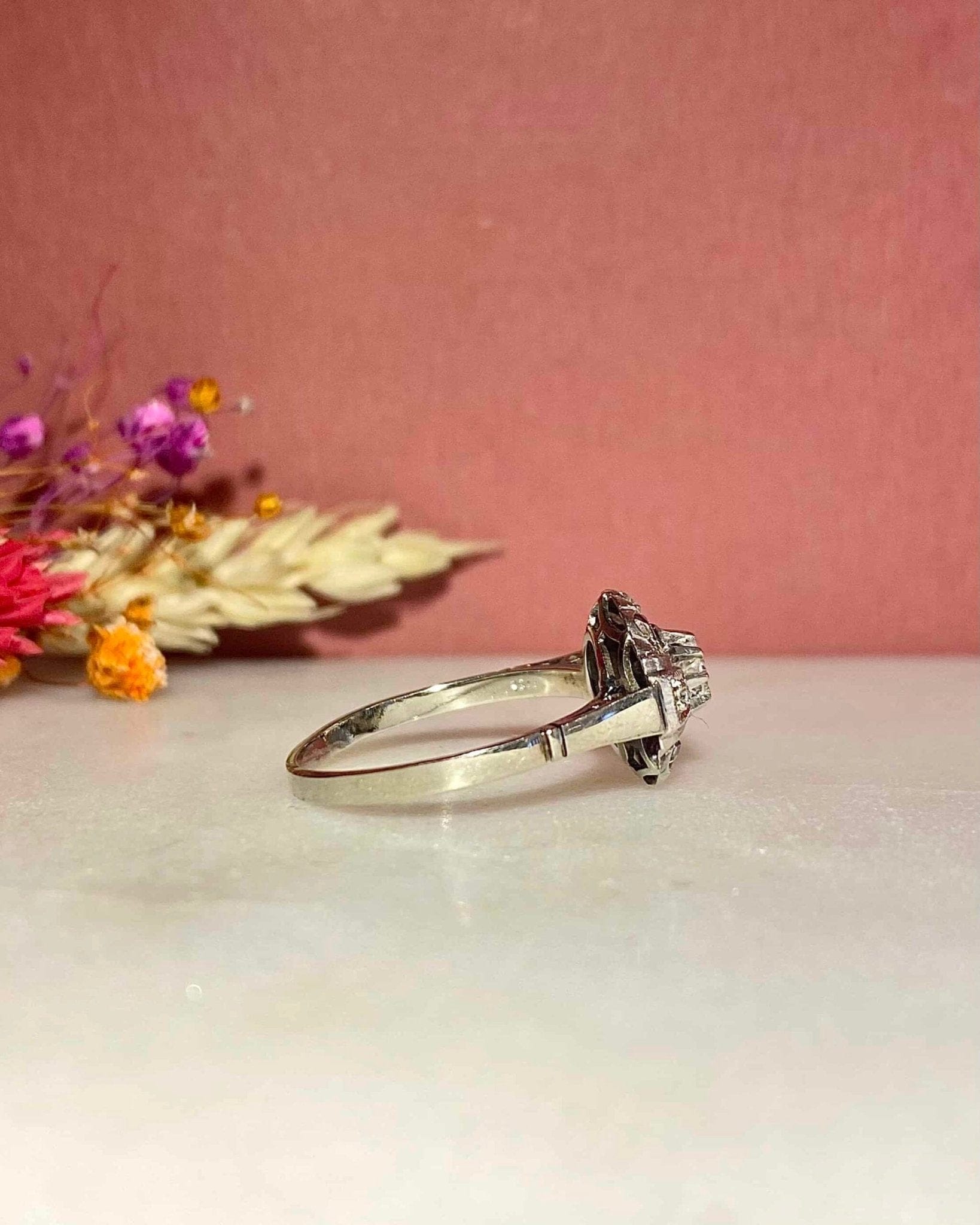 Bague Vintage Art - Déco Diamants "Mika" - Elliade Paris