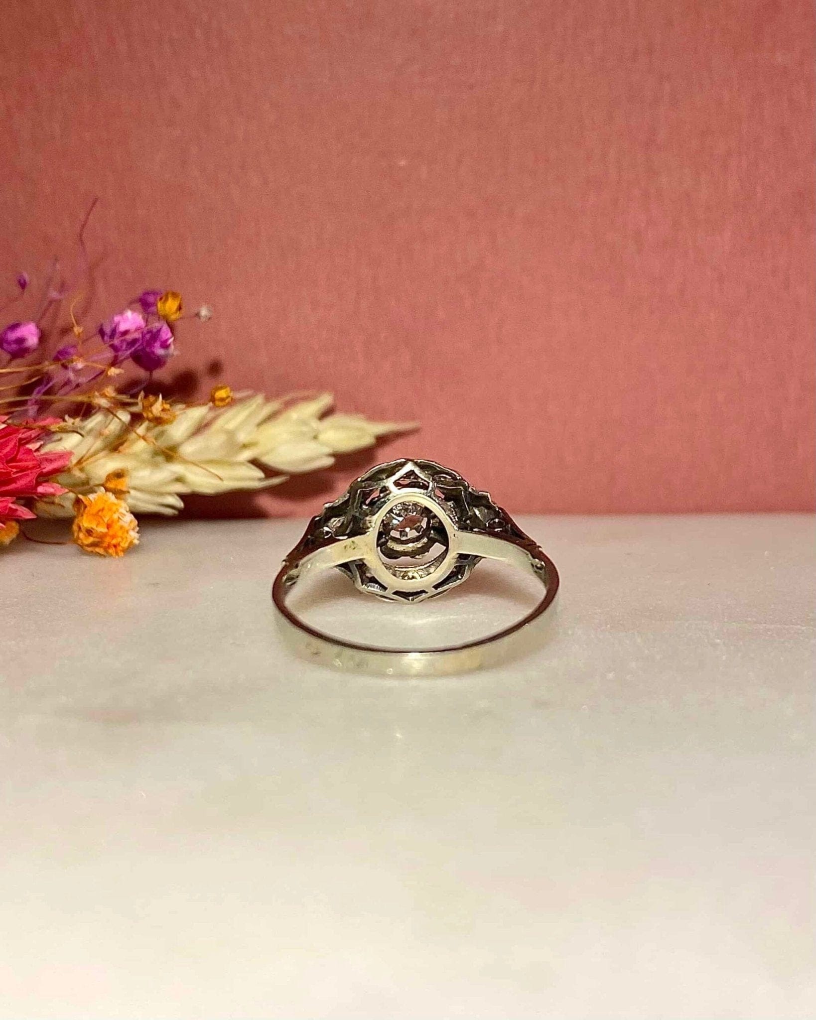 Bague Vintage Art - Déco Diamants "Mika" - Elliade Paris