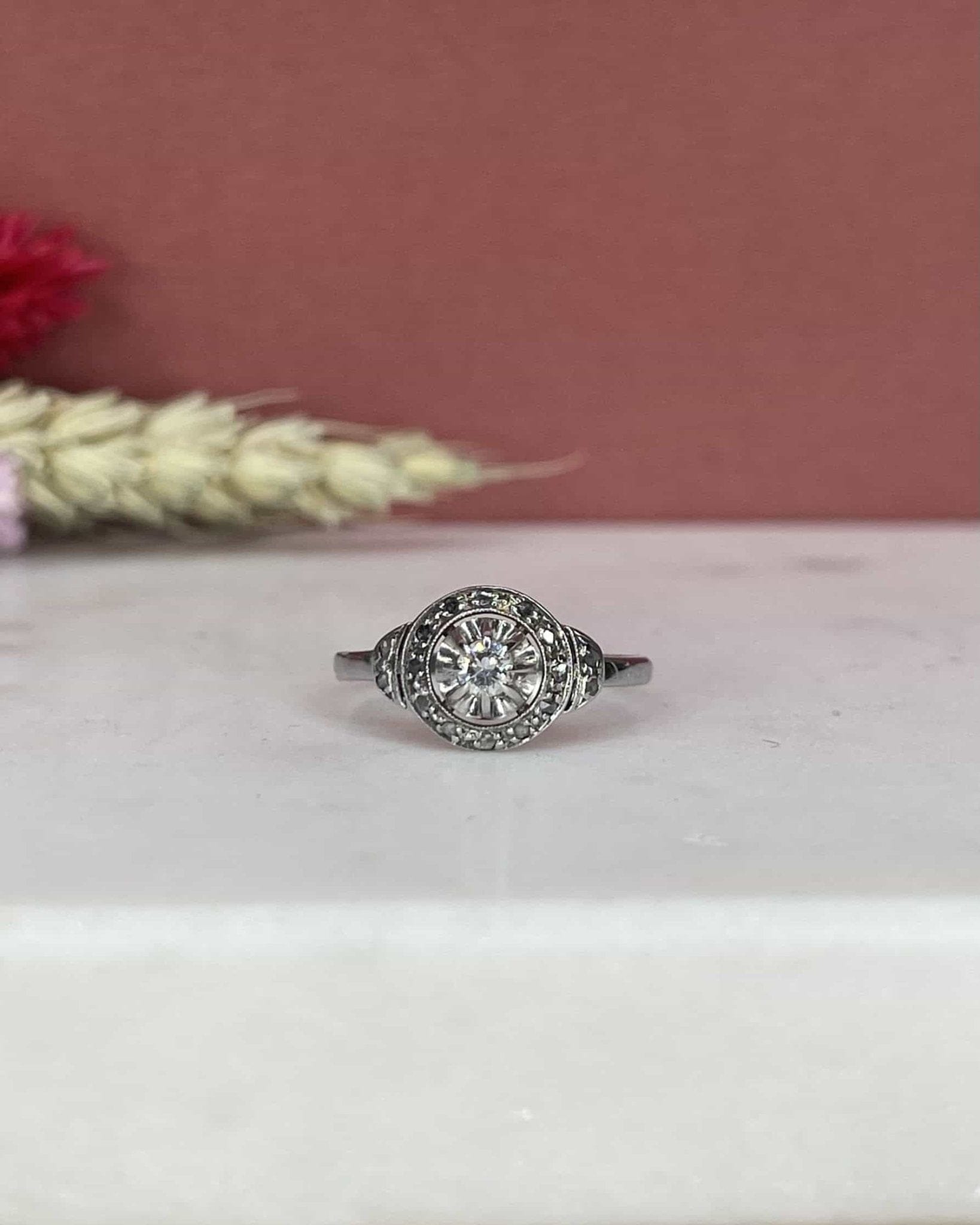 Bague Vintage Art - Déco Diamants "Sadie" - Elliade Paris