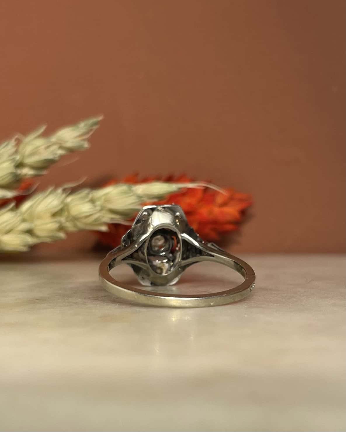 Bague Vintage Art - Déco Diamants "Vinitia" - Elliade Paris