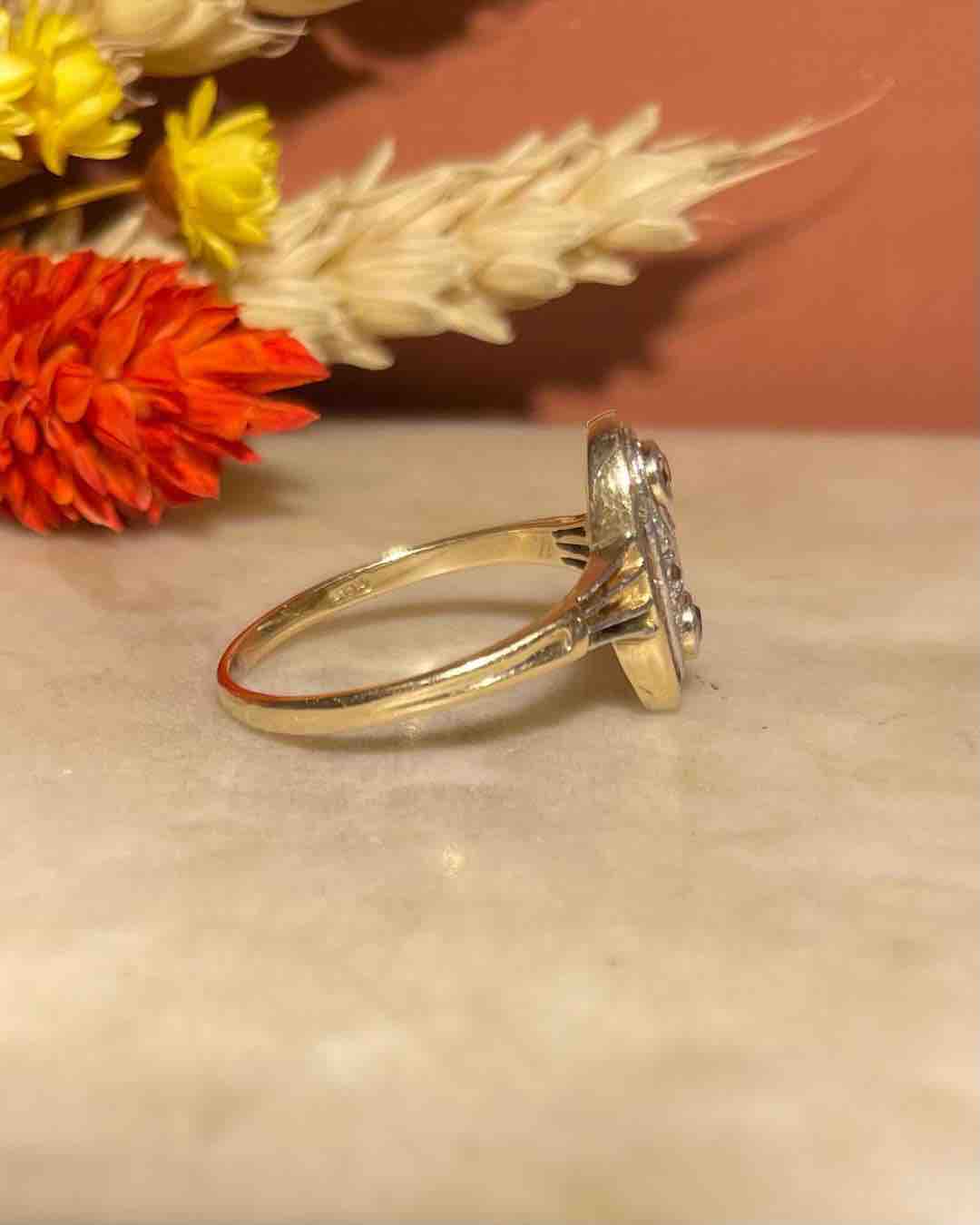 Bague Art-Déco Diamants "Héloise"