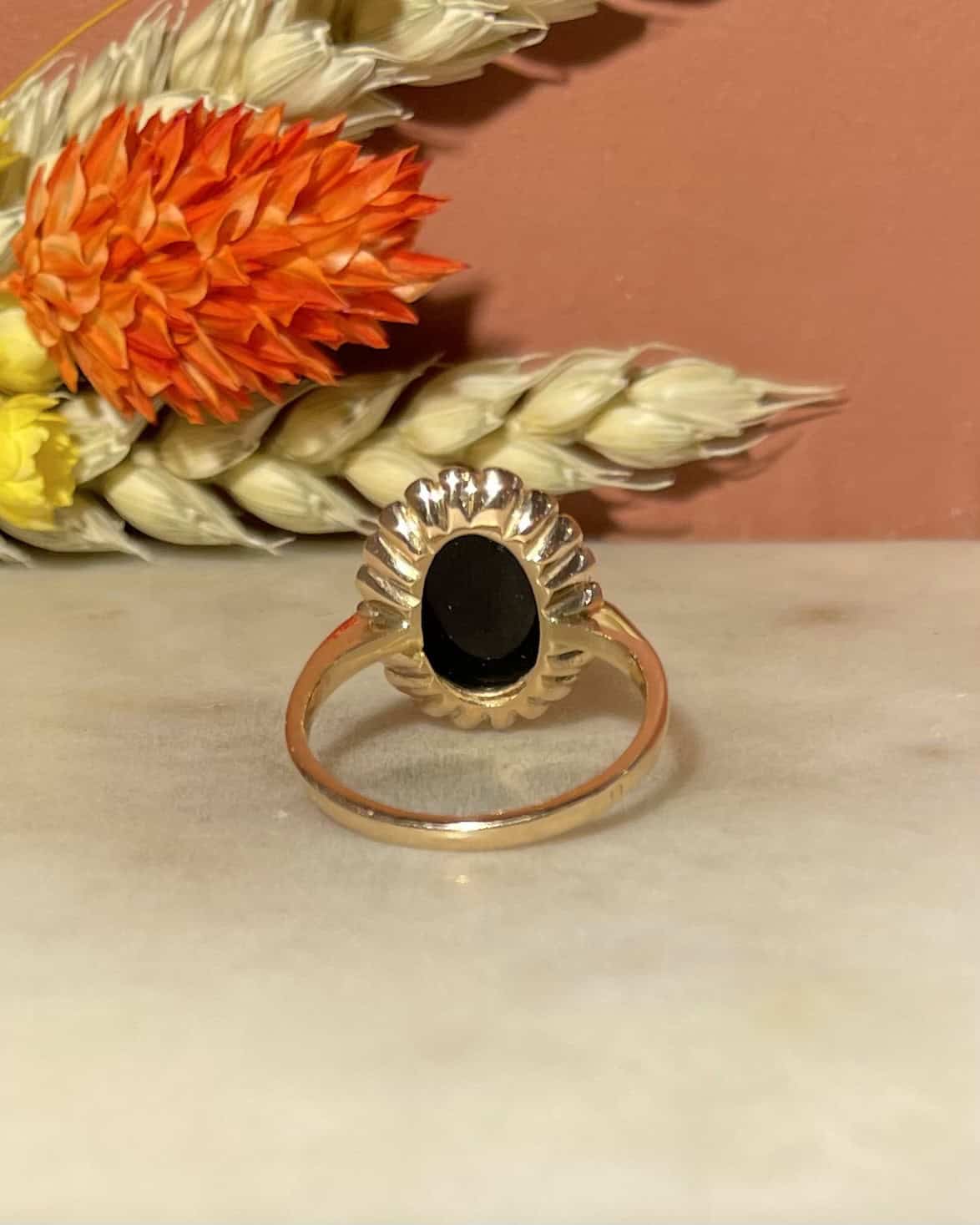 Bague vintage Camée Agate "Eleanor" - Elliade Paris