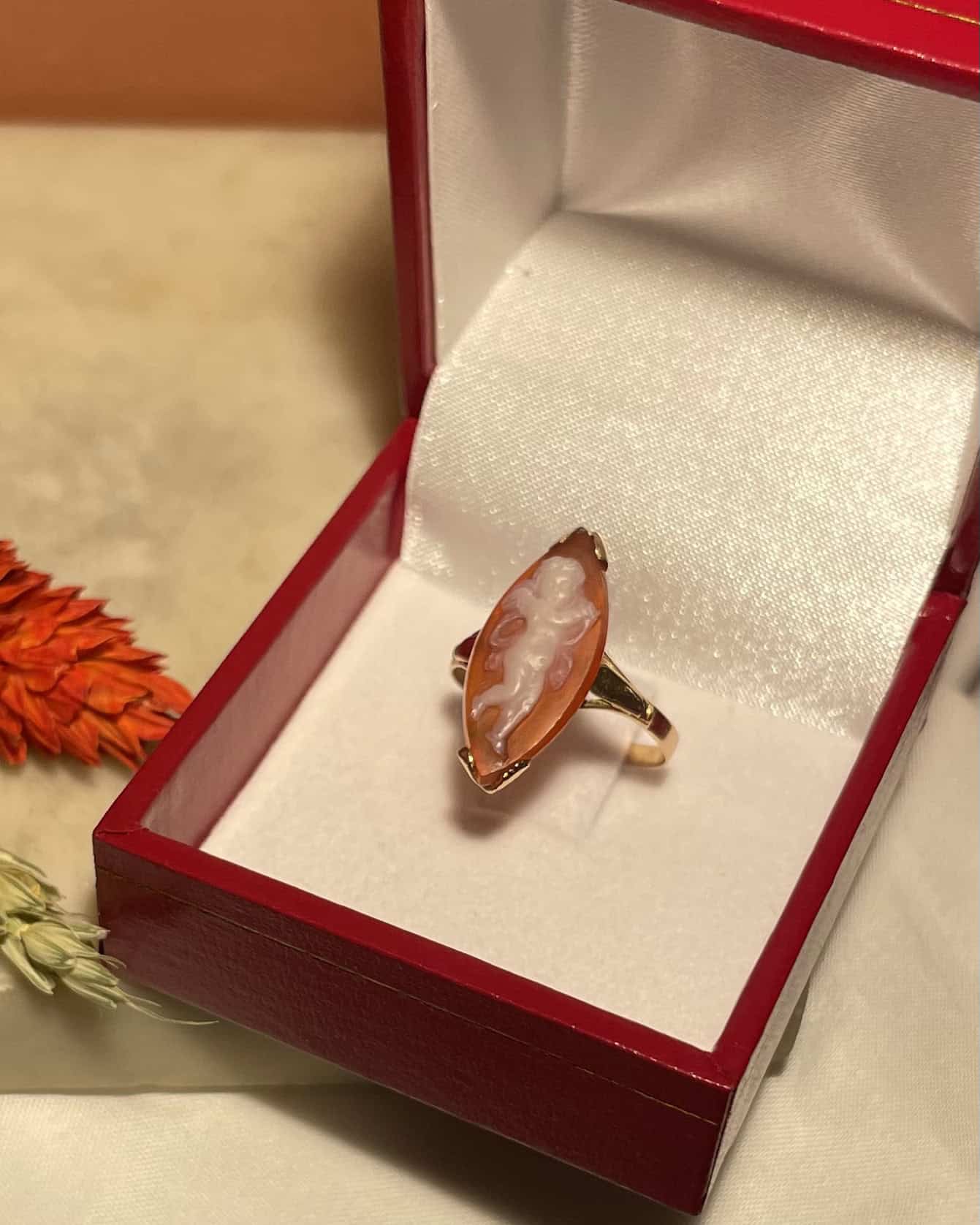 Bague vintage Camée Agate "Sayuna" - Elliade Paris