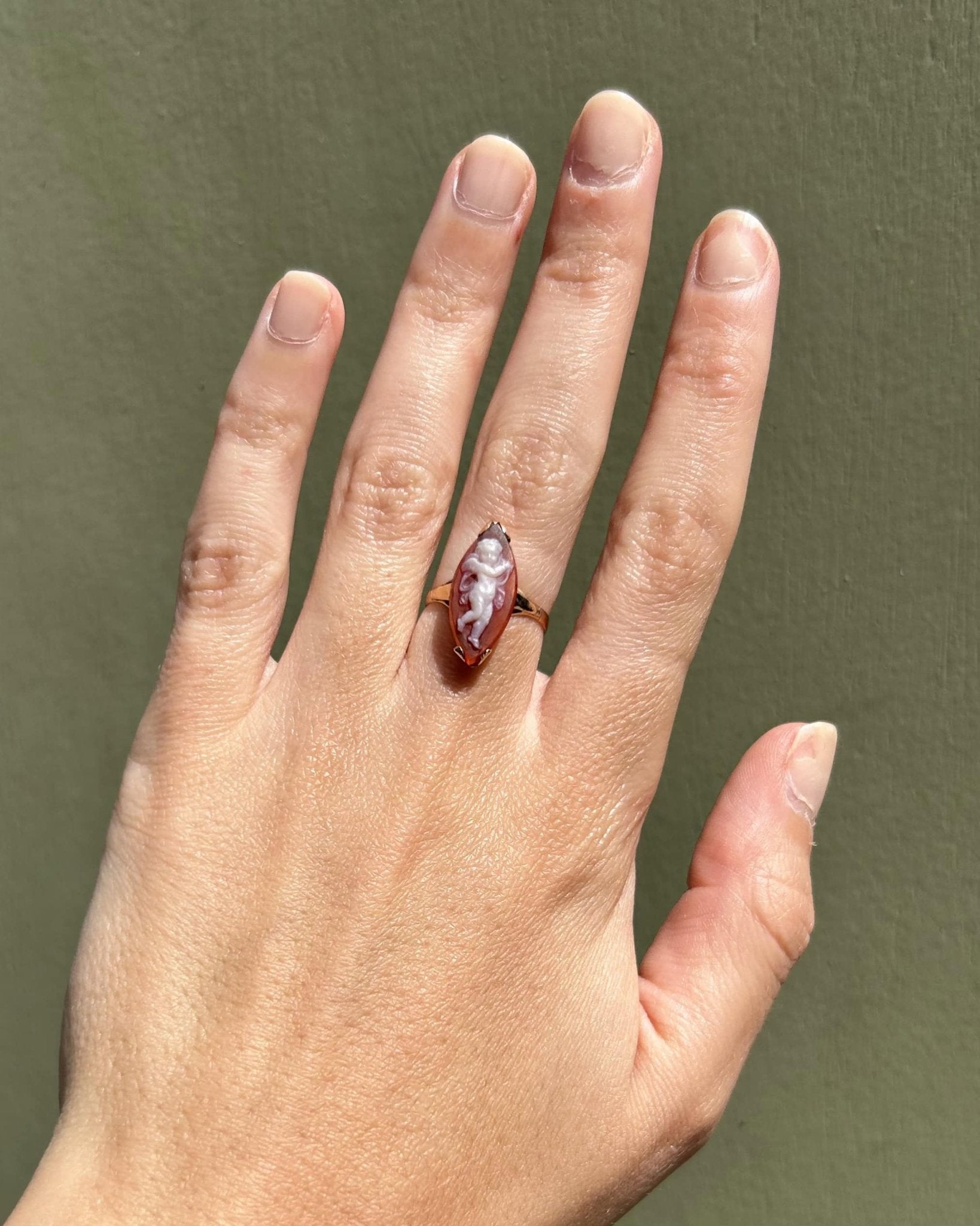 Bague vintage Camée Agate "Sayuna" - Elliade Paris