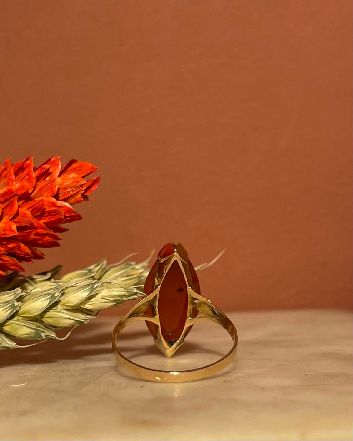 Bague vintage Camée Agate "Sayuna" - Elliade Paris