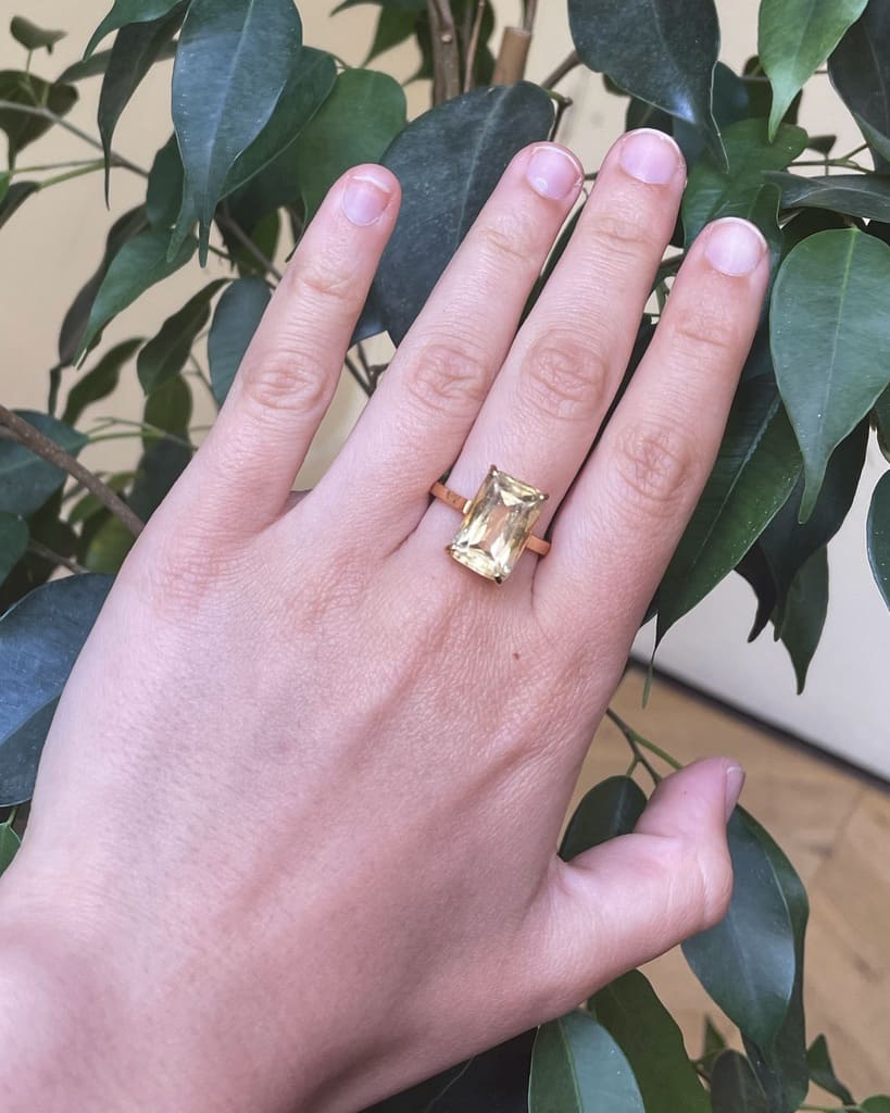 Bague vintage citrine "Pauline" - Elliade Paris
