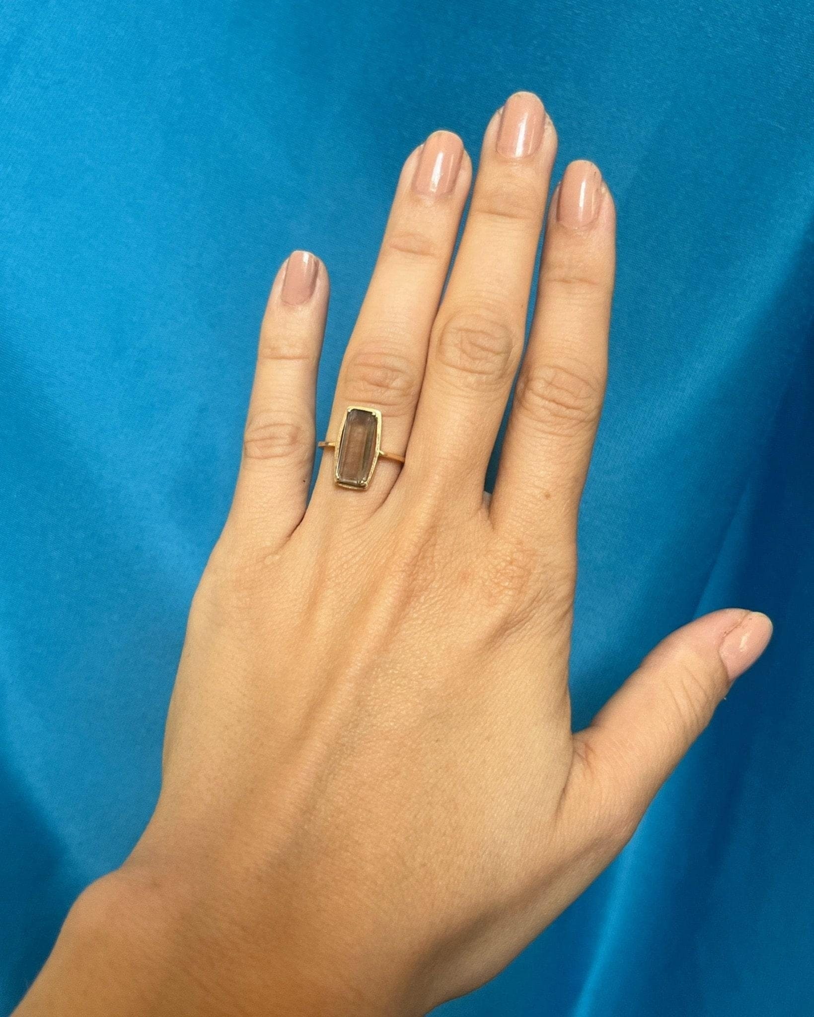 Bague vintage citrine "Sybille" - Elliade Paris