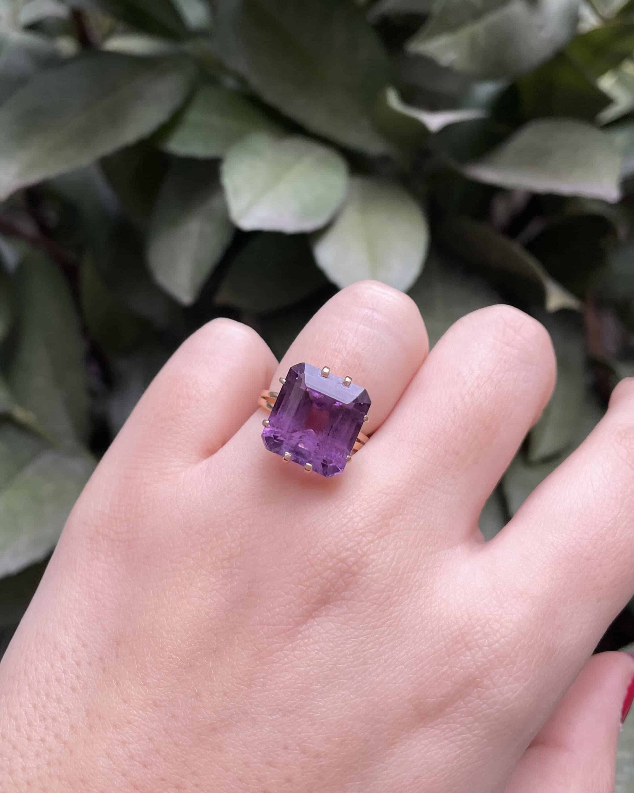 Bague Cocktail Améthyste 11 carats "Ember" - Elliade Paris