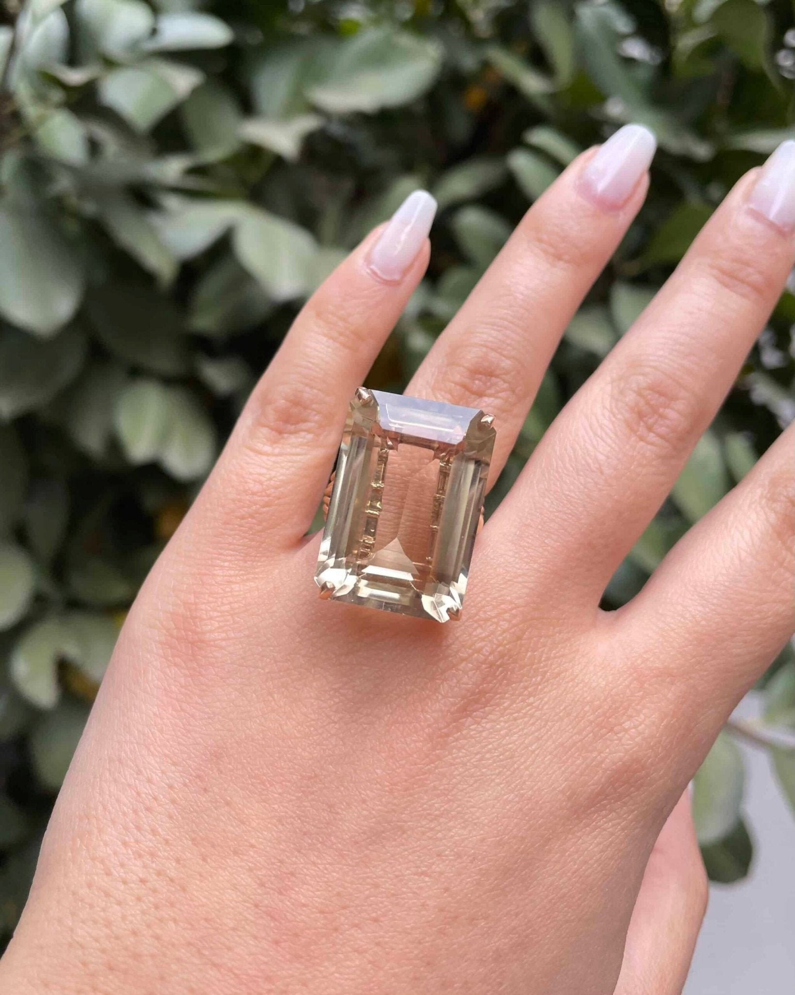 Bague Vintage Cocktail Citrine 36.90 carats "Clara" - Elliade Paris