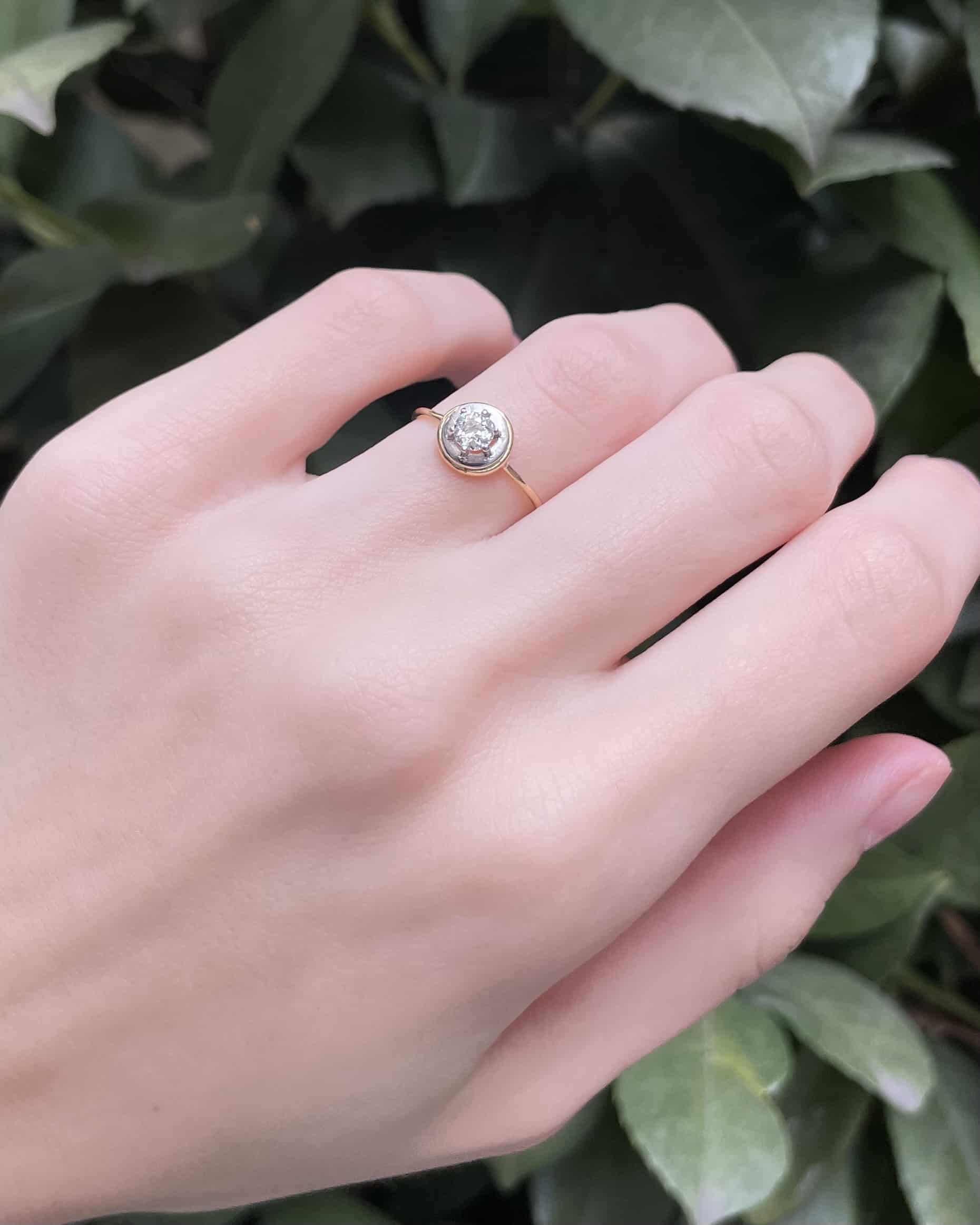 Art Deco Diamond Ring 0.30 carat "Maurane"