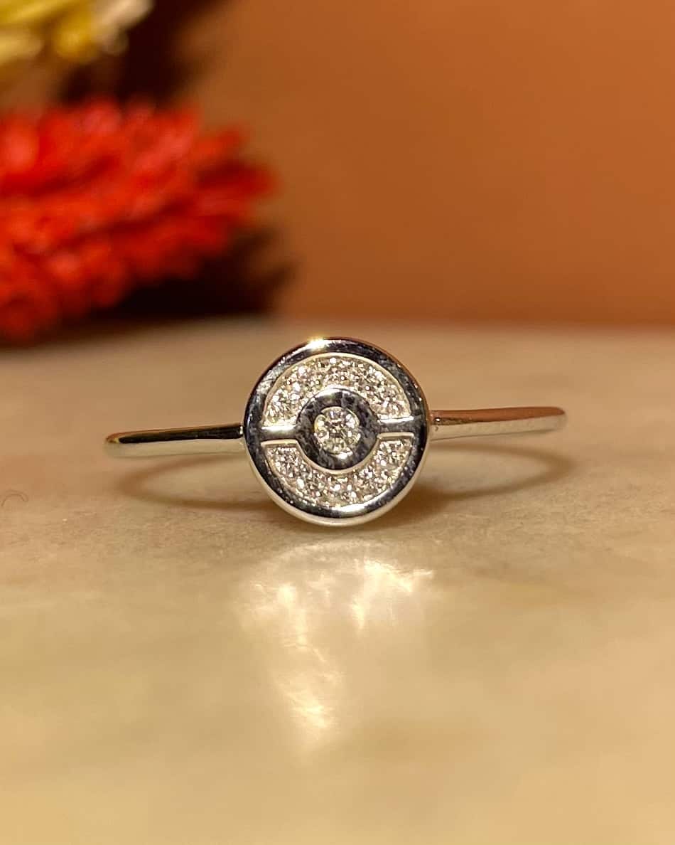 Bague Vintage Diamants 0.12 carat "Darley" - Elliade Paris