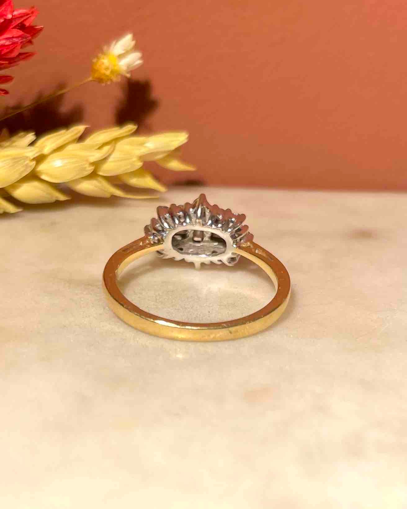 Bague Vintage Diamants 0.45 Carat "Daliana" - Elliade Paris