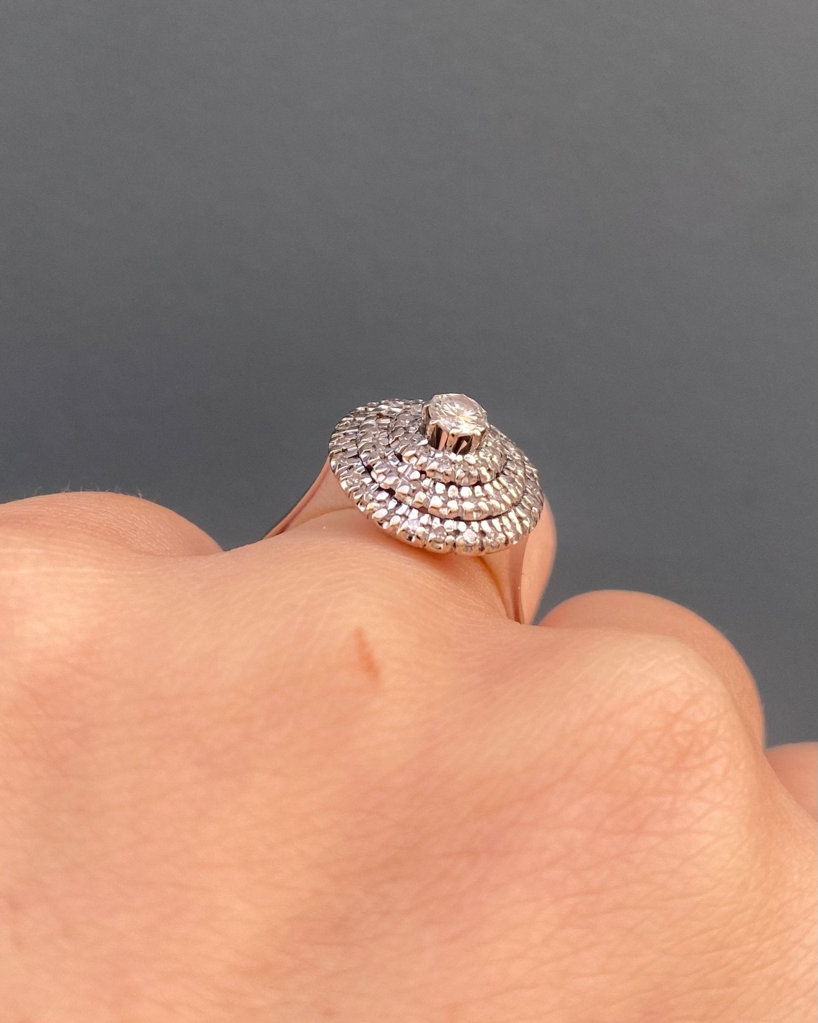 Bague Vintage Diamants 0.62 carat "Capucine" - Elliade Paris