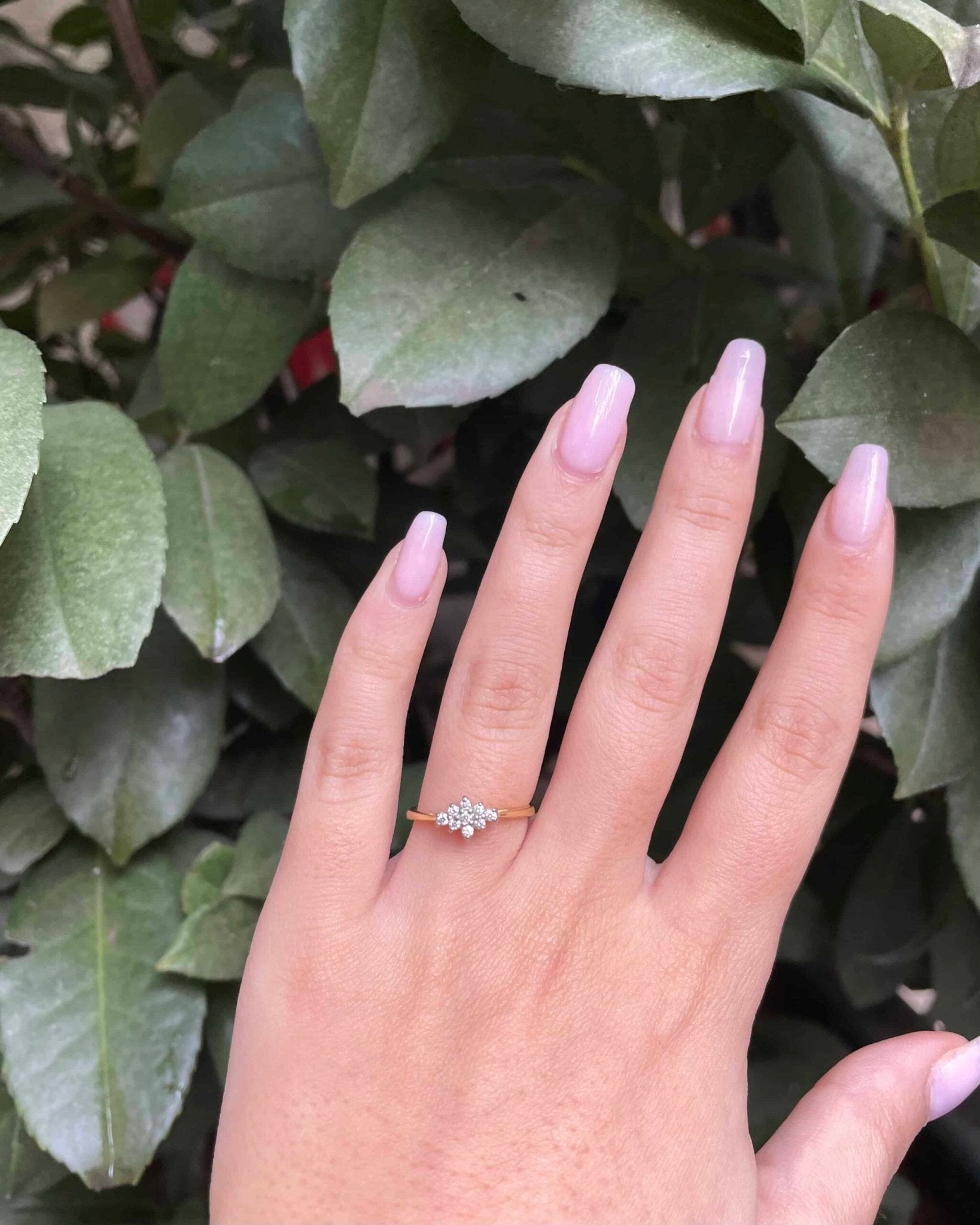 Bague Vintage Diamants Fleur "Aurelys" - Elliade Paris
