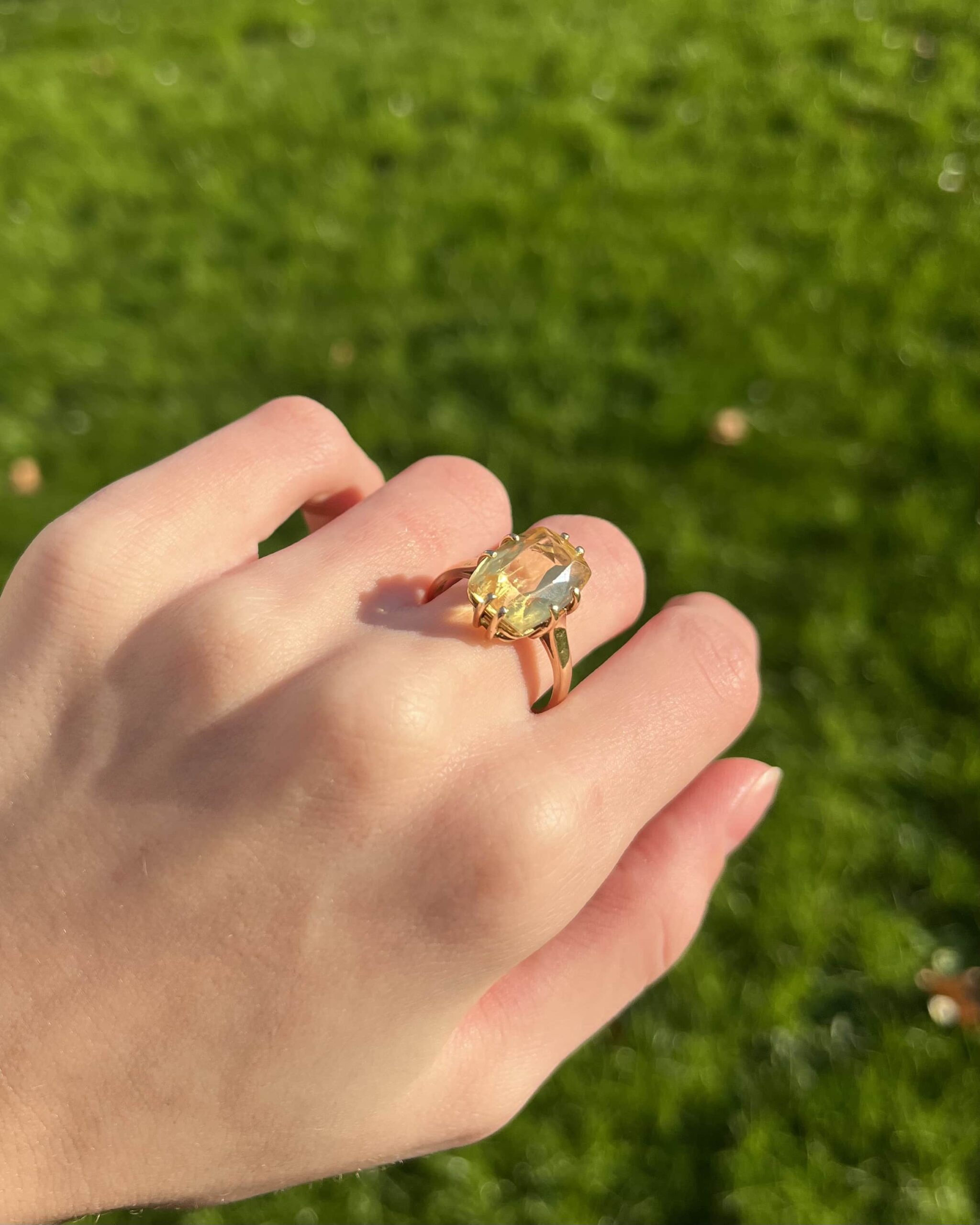 Bague Cocktail Citrine 6.75 Carats "Elenia"