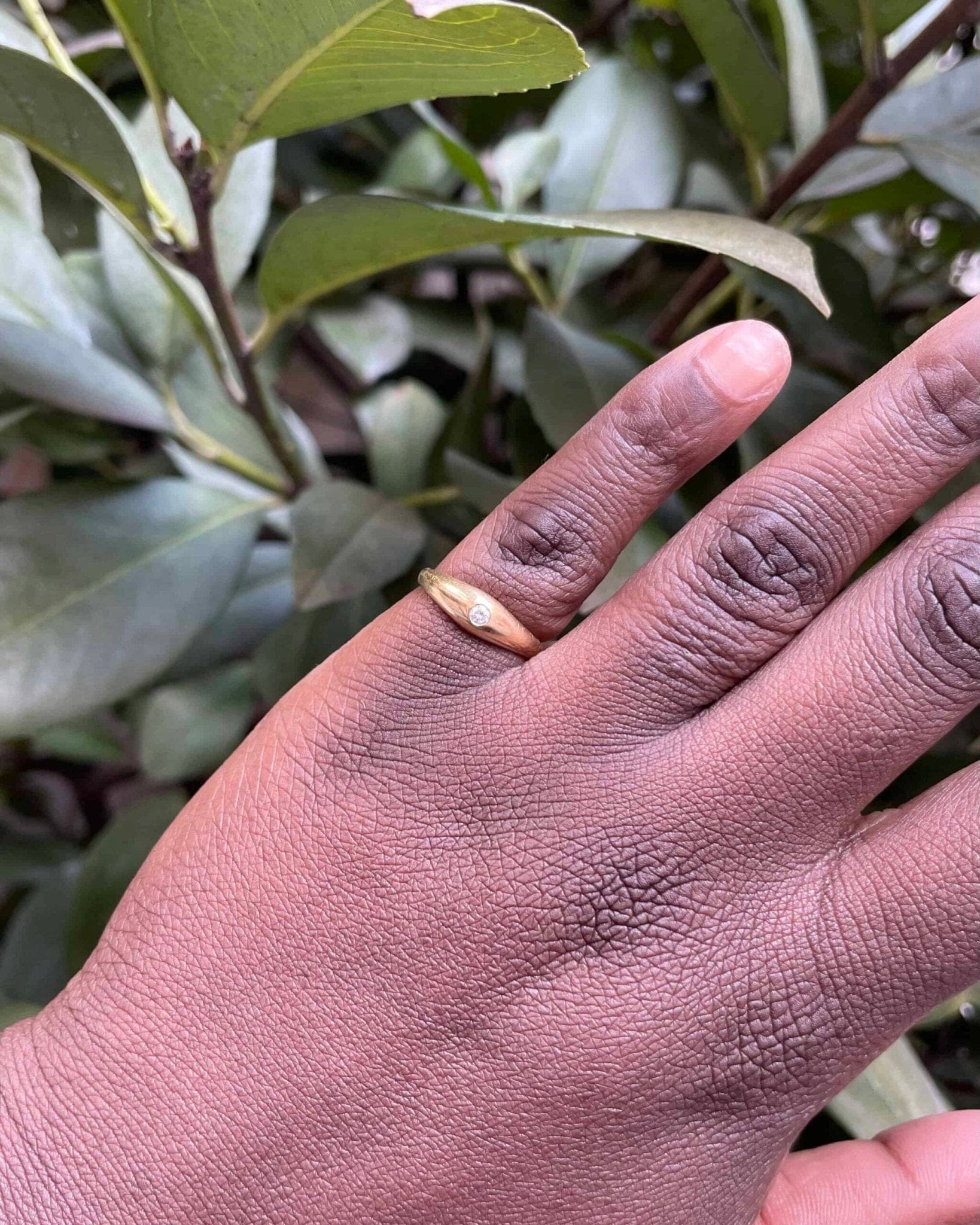 Bague Vintage Jonc Diamant "Ariella" - Elliade Paris