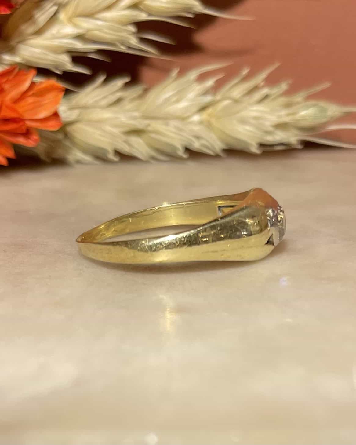 Bague Jonc Diamant "Gwen"