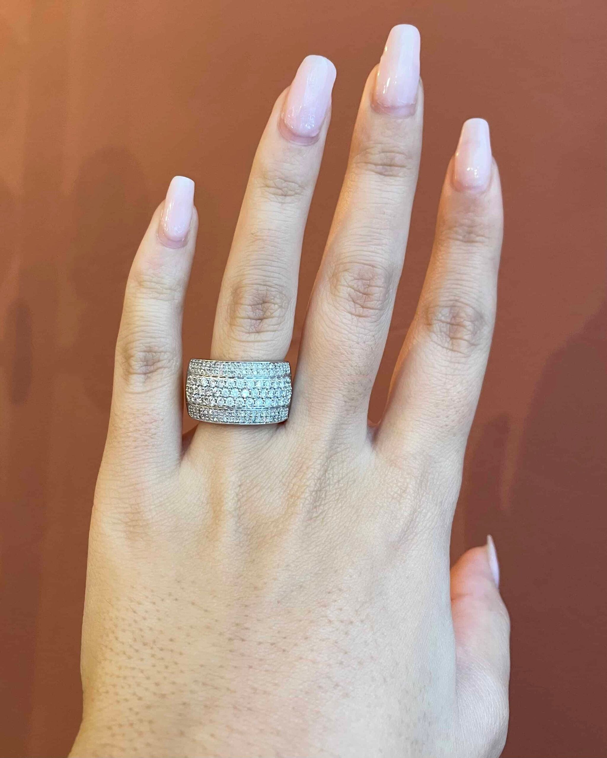 Bague Jonc Diamants 2.08 carats "Suzi"