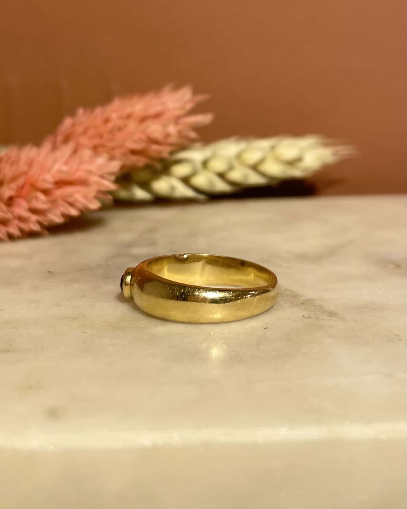 Bague Vintage Jonc Saphir "Natalie" - Elliade Paris