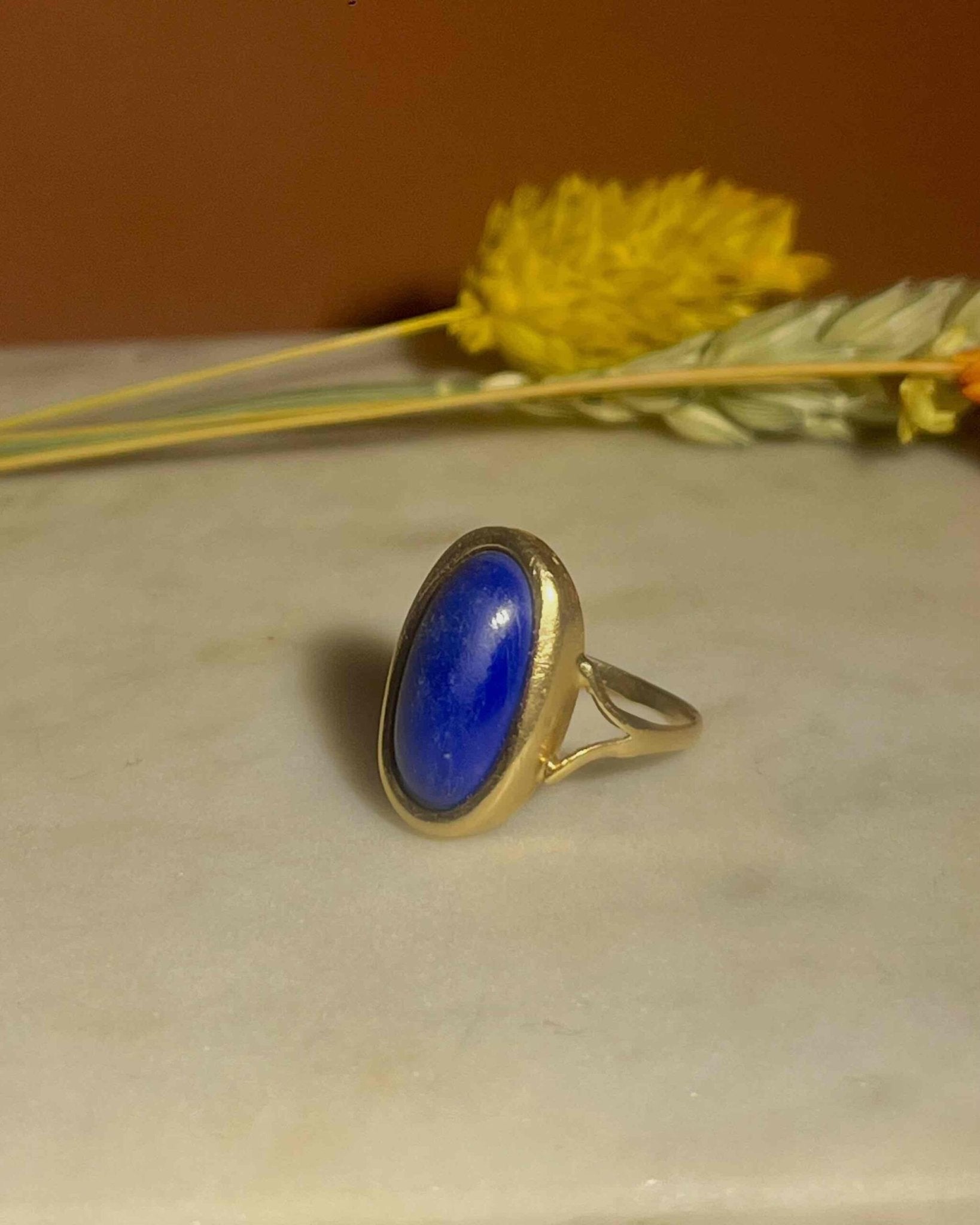 Bague vintage Lapis - Lazuli "Benedetta" - Elliade Paris