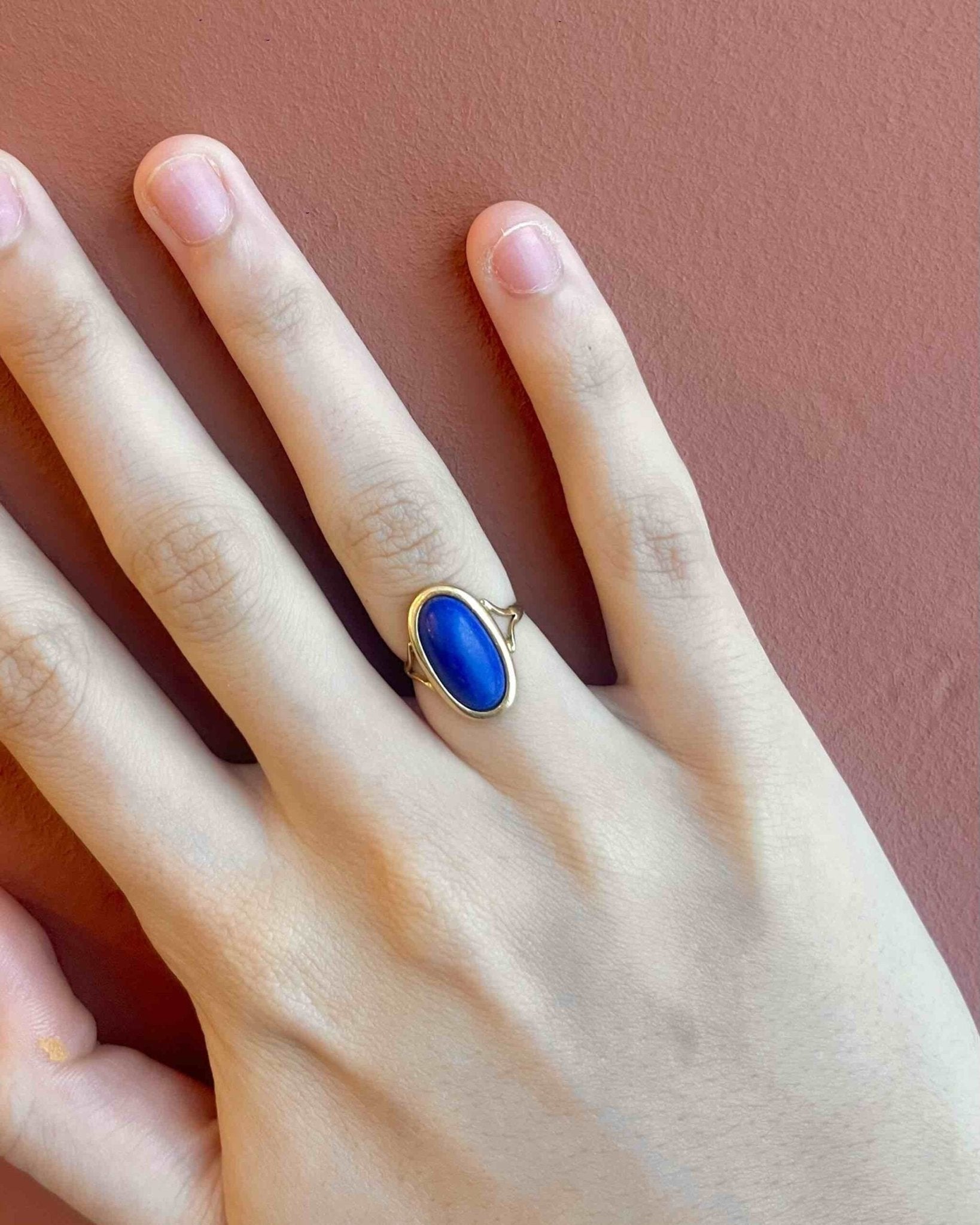 Bague vintage Lapis - Lazuli "Benedetta" - Elliade Paris