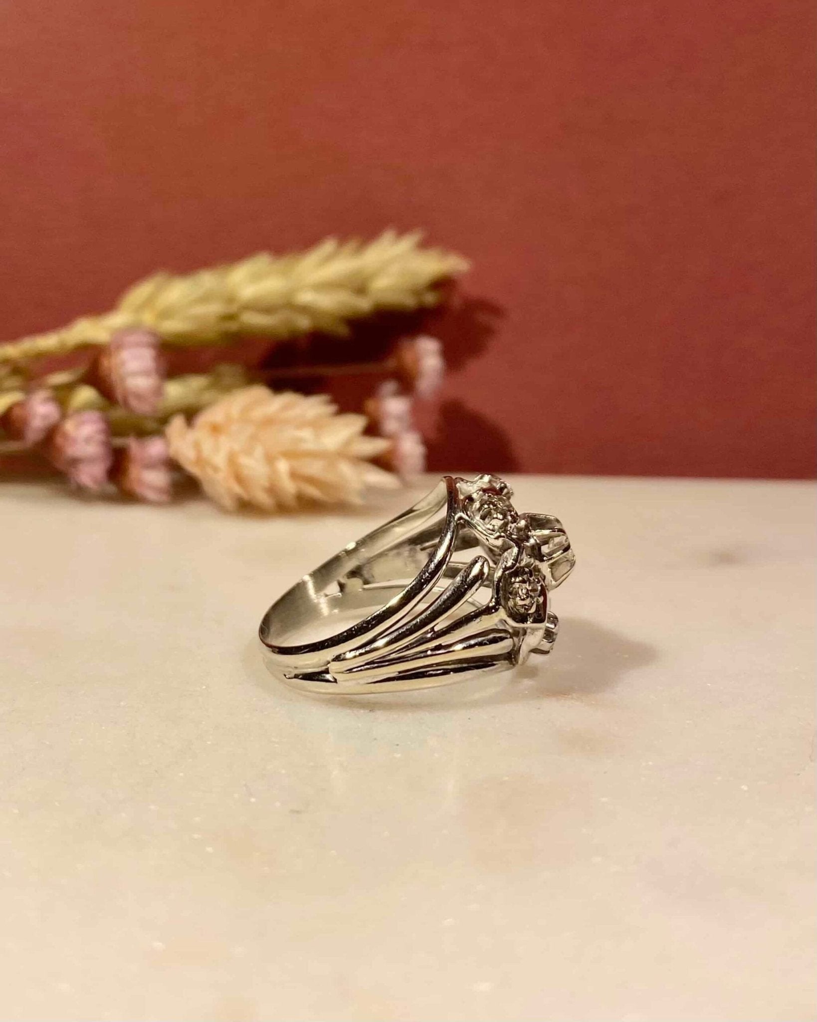 Bague Vintage Marguerite 7 Diamants "Alexia" - Elliade Paris