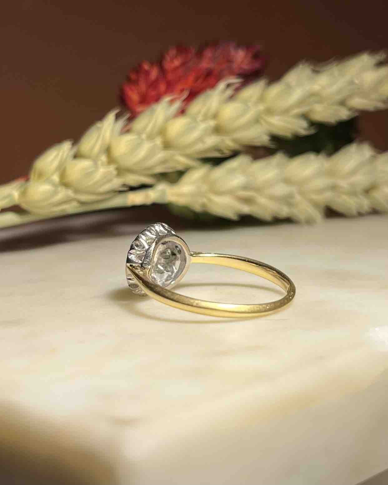 Bague Vintage Marguerite Diamants "Gémima" - Elliade Paris