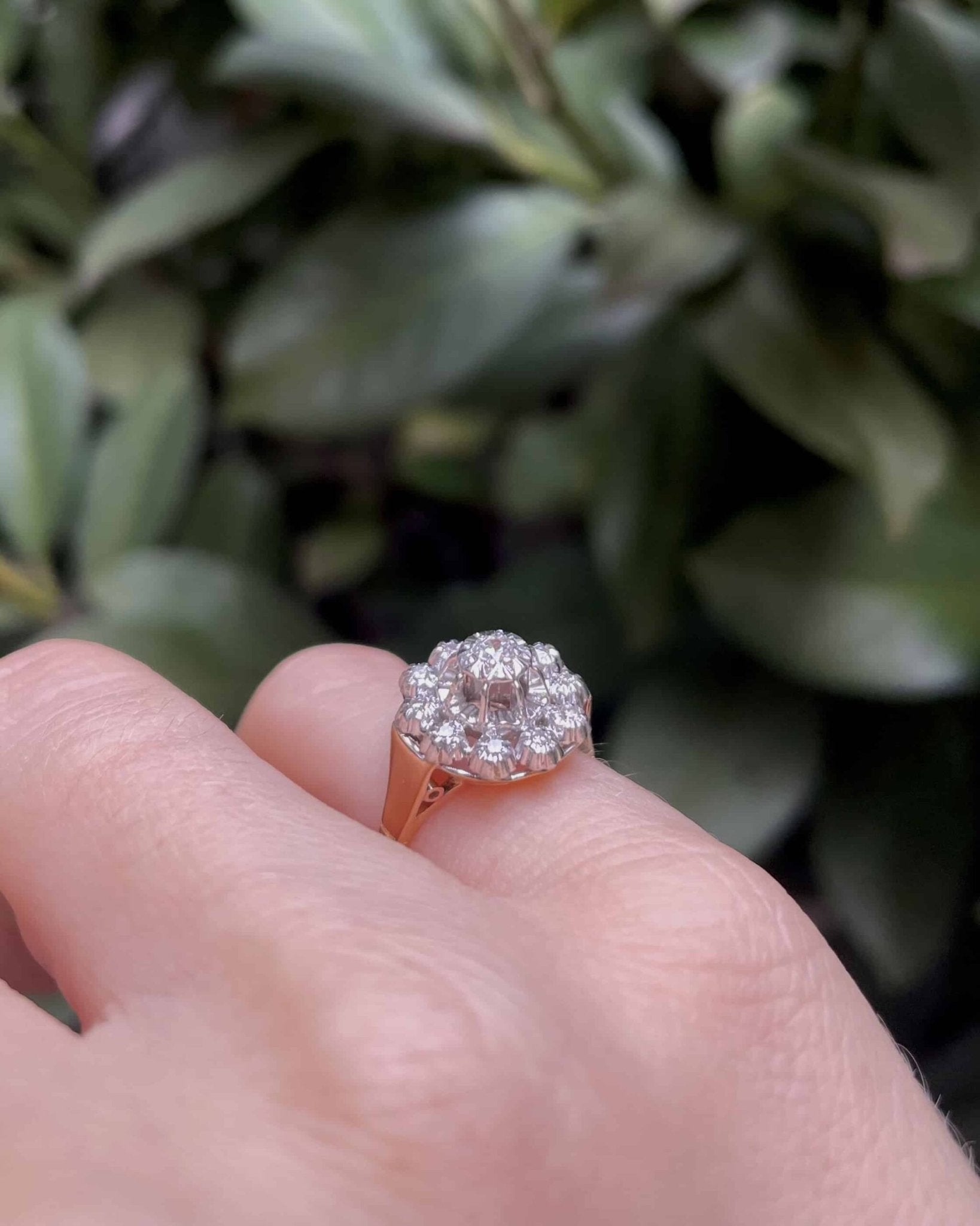 Bague Vintage Marguerite Diamants "Mandana" - Elliade Paris