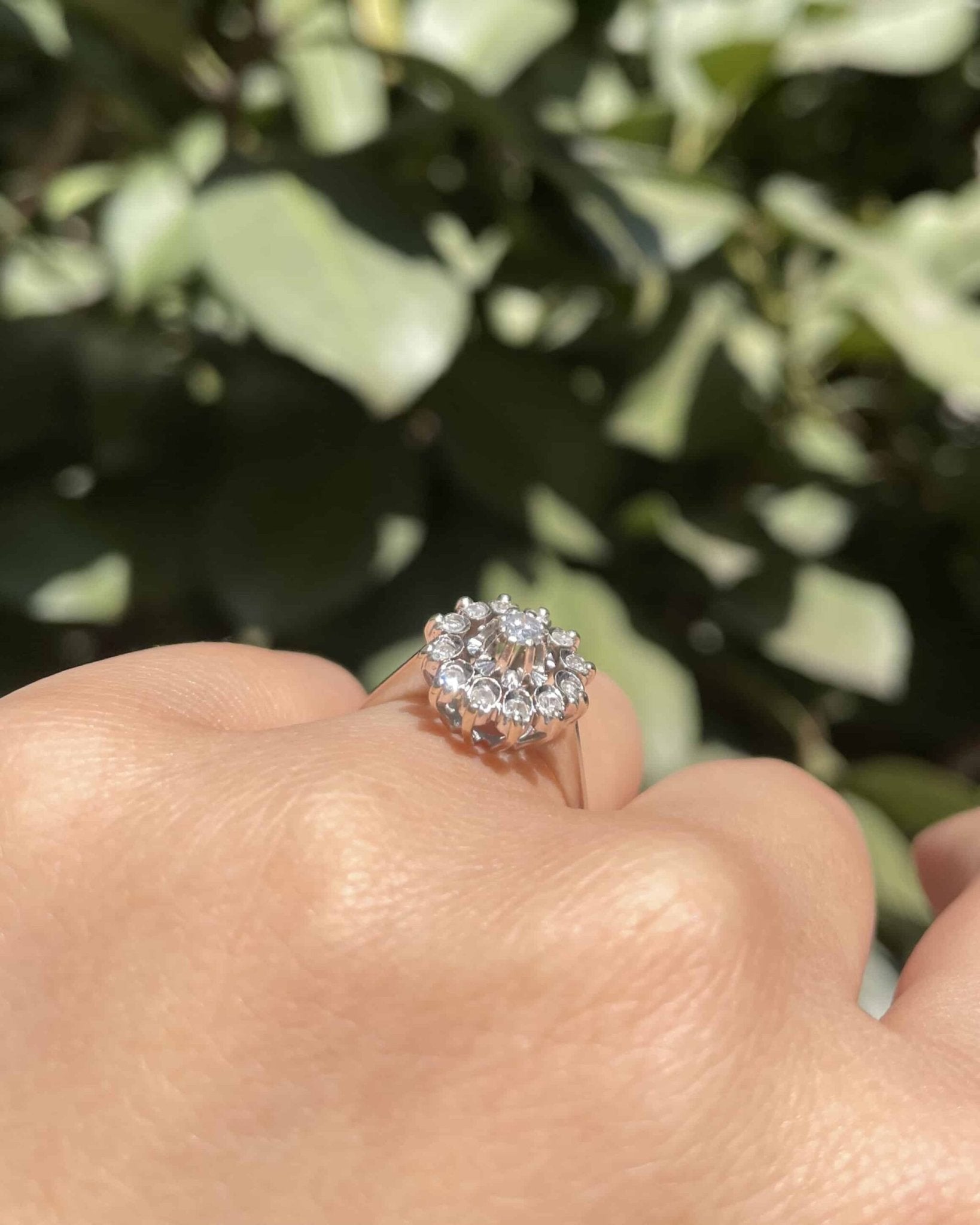 Bague Vintage Marguerite Diamants "Sofia" - Elliade Paris