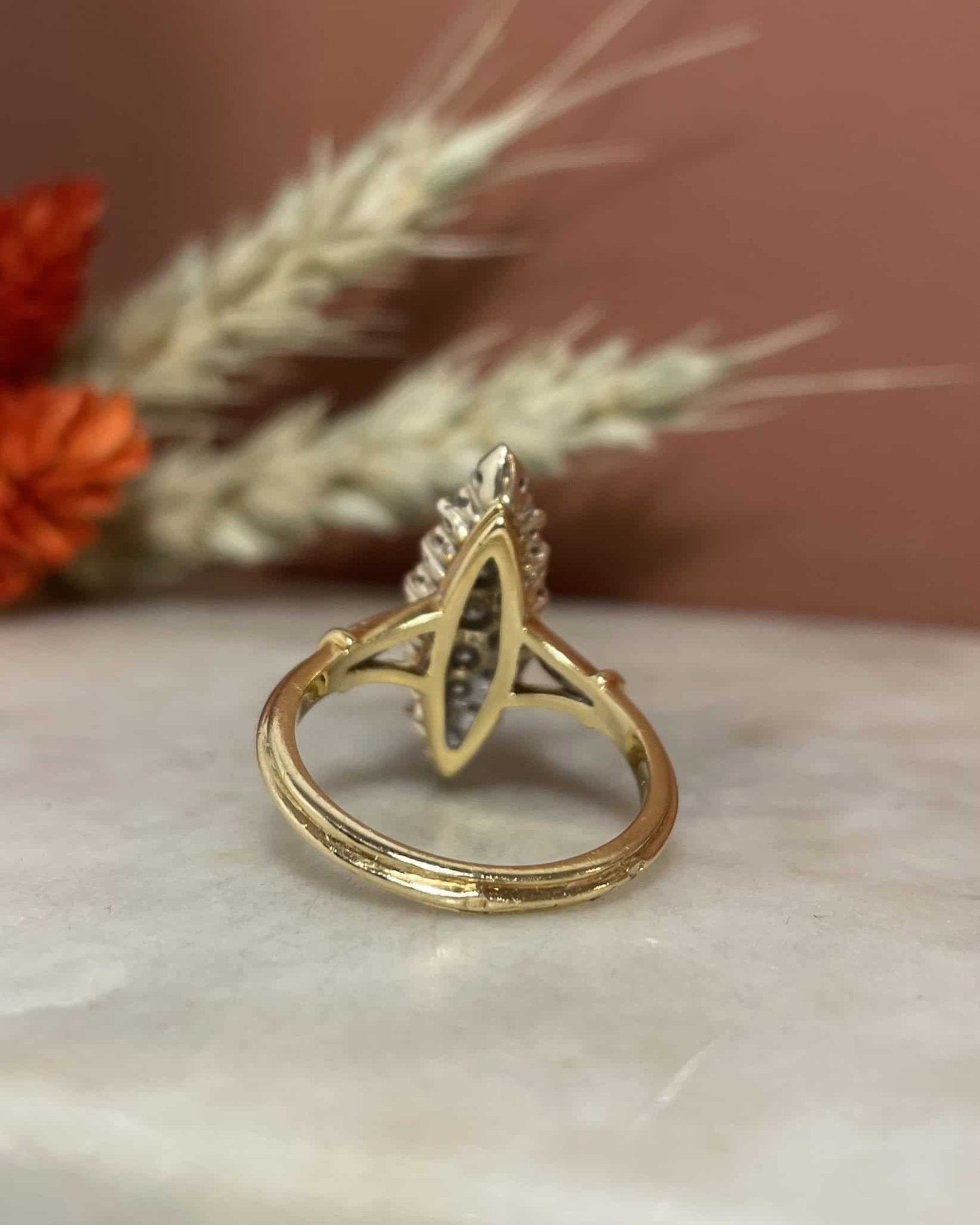 Bague Vintage Marquise 19 Diamants "Piper" - Elliade Paris