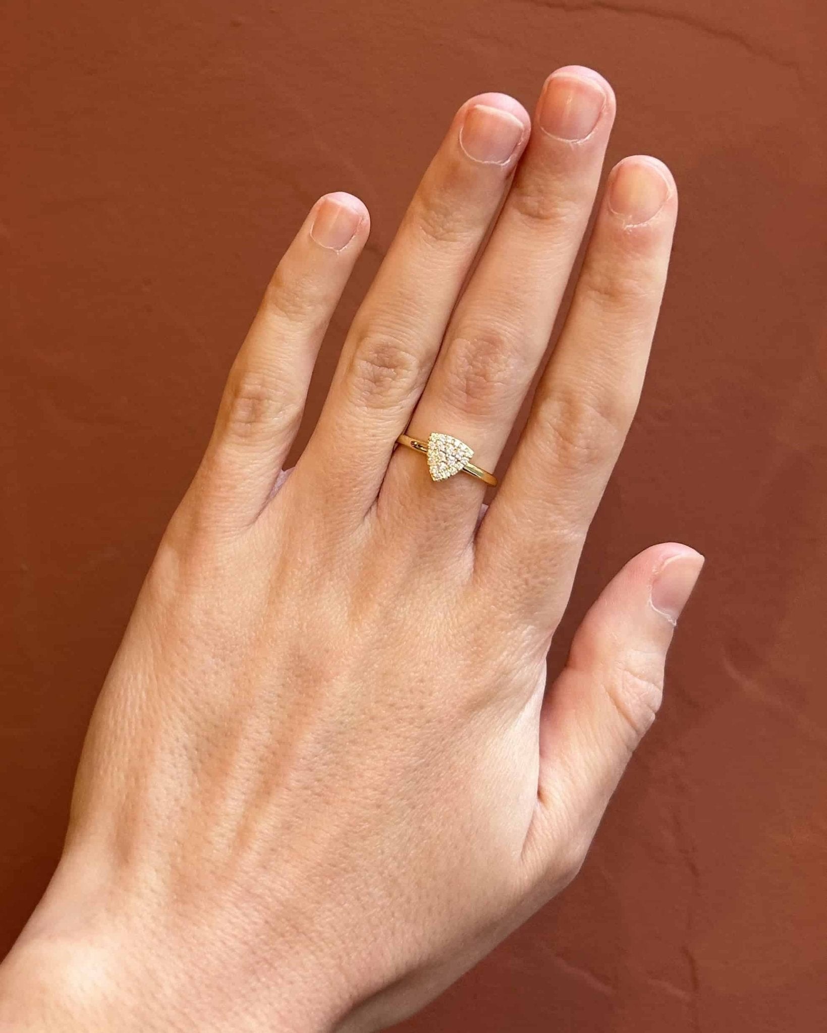 Bague Vintage Or 18 carats & 21 Diamants "Emna" - Elliade Paris