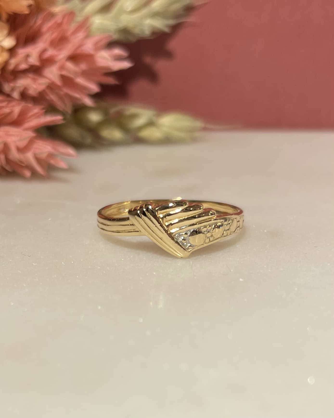 Bague Vintage Or Jaune 18 Carats "Leyla" - Elliade Paris