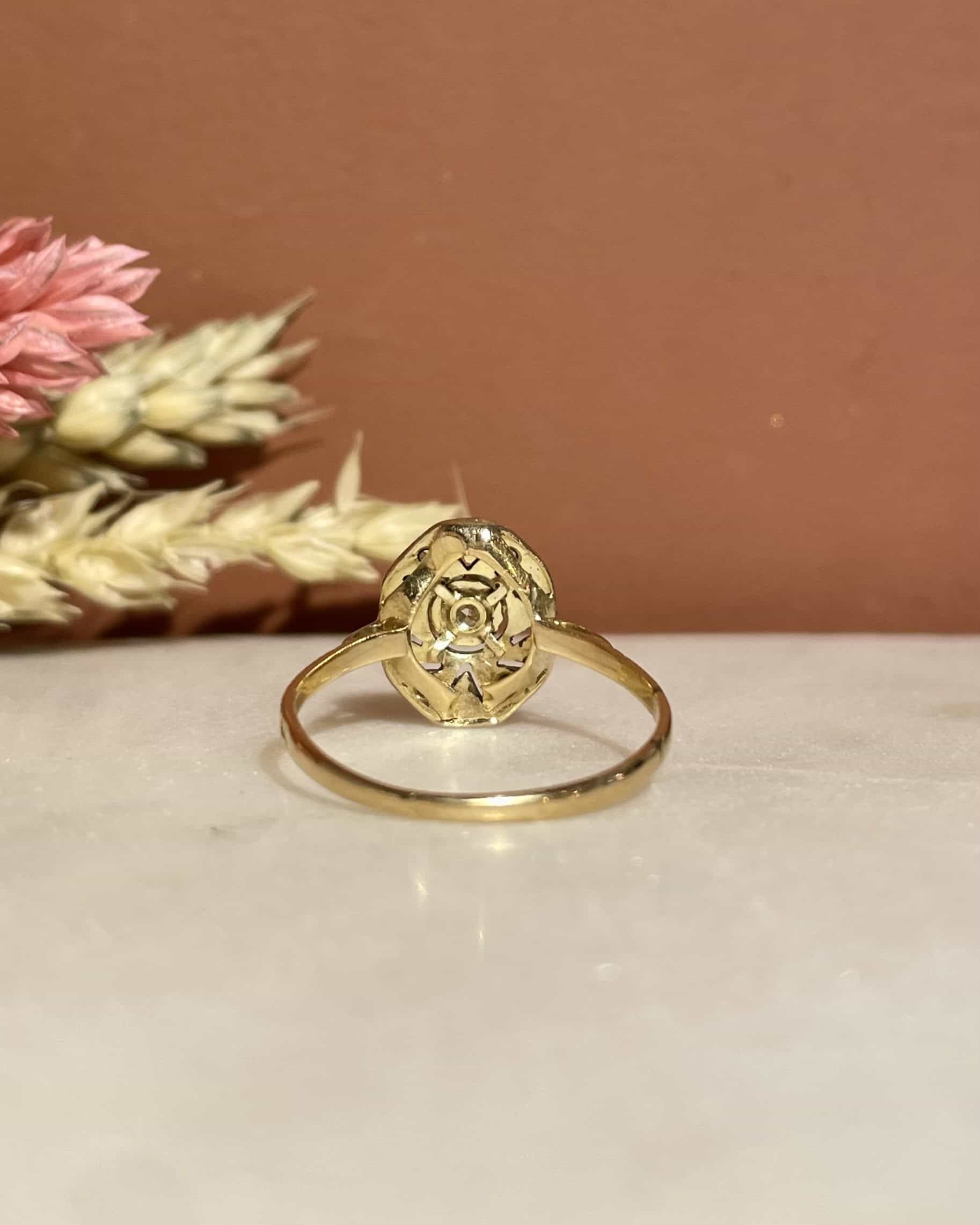Bague Vintage Art-Déco Diamants "Javina"