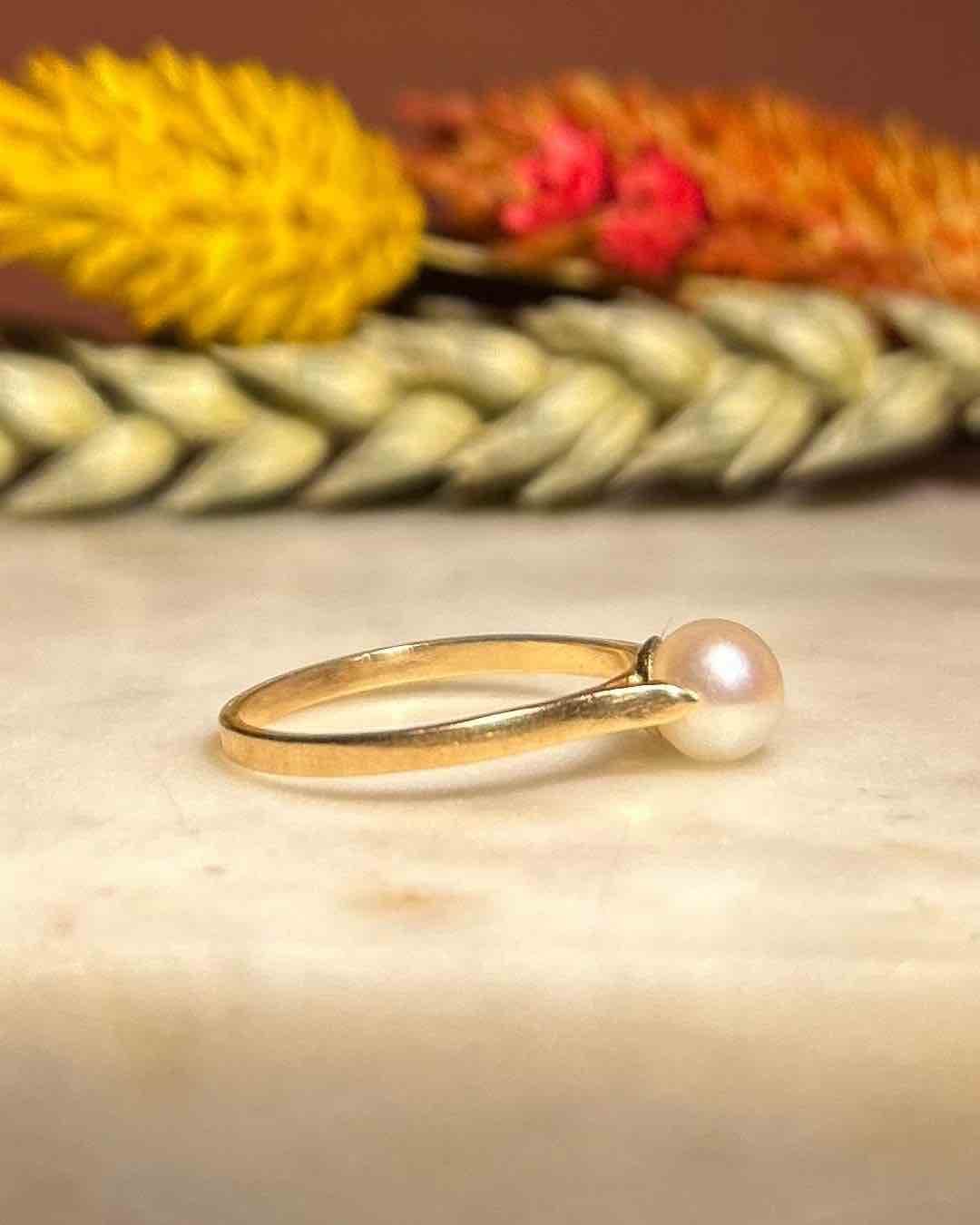 Bague Perle vintage "Kishaya"