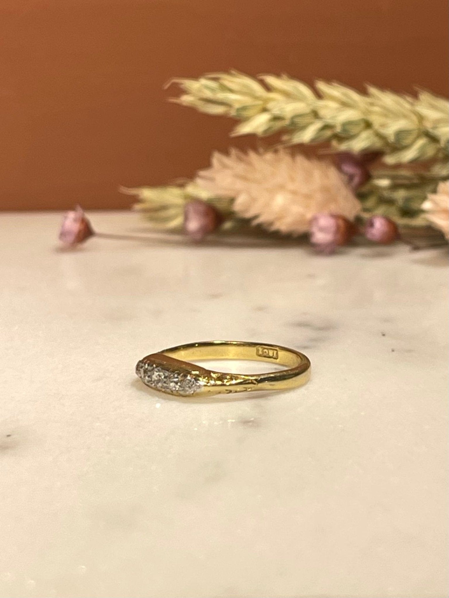 Bague Vintage Rivière de Diamants "Haneïa" - Elliade Paris