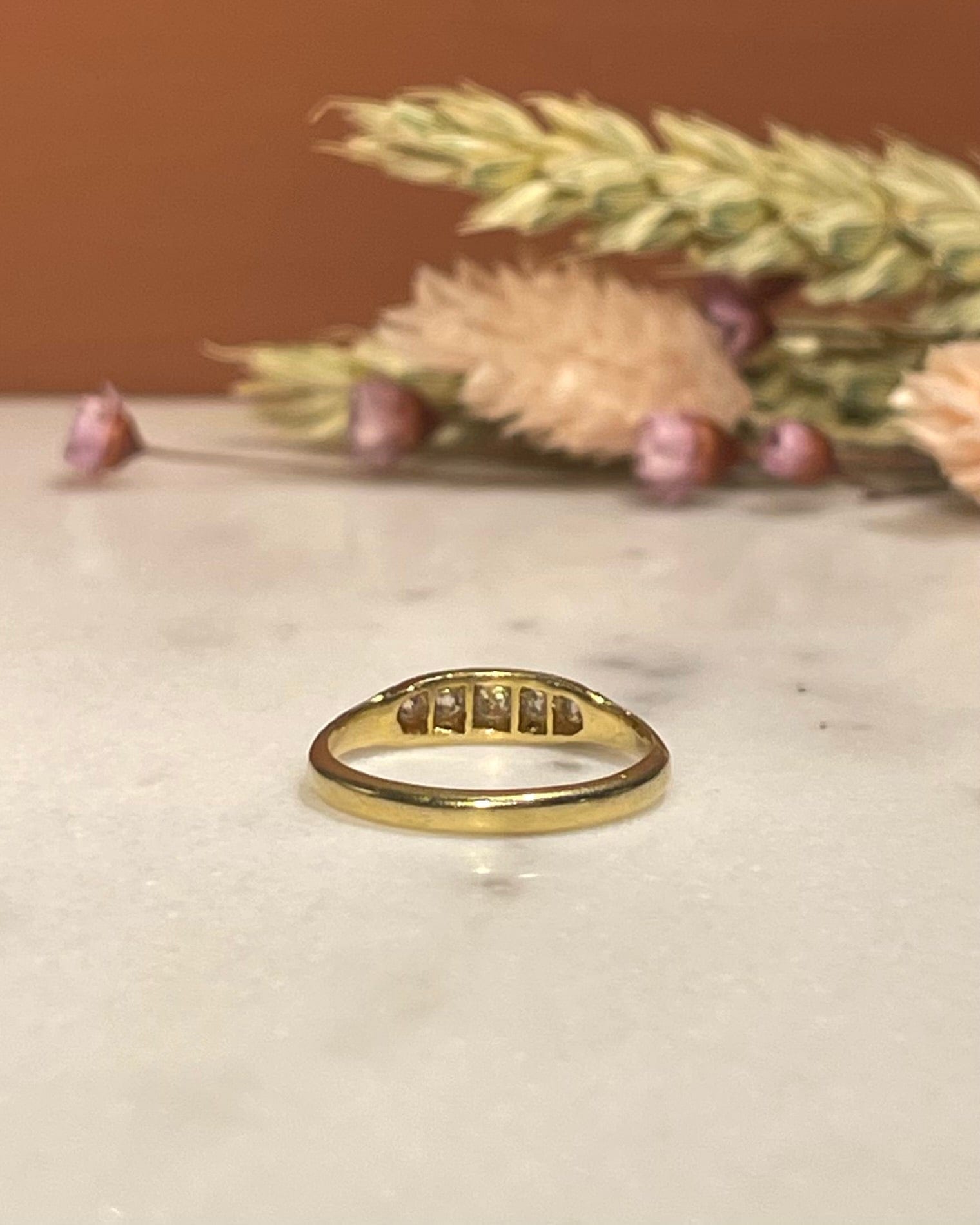 Bague Vintage Rivière de Diamants "Haneïa" - Elliade Paris