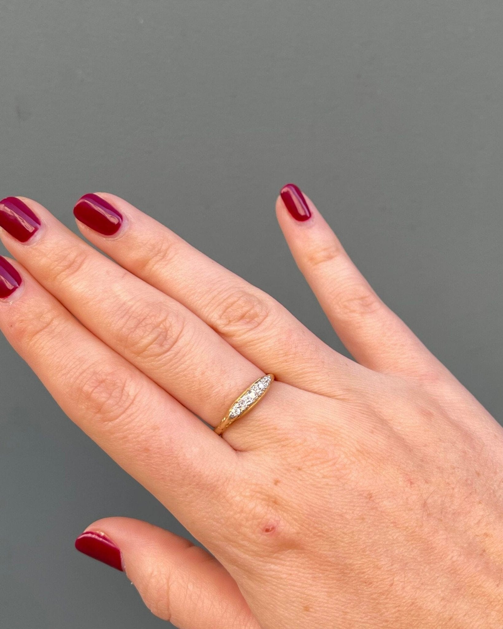 Bague Vintage Rivière de Diamants "Haneïa" - Elliade Paris