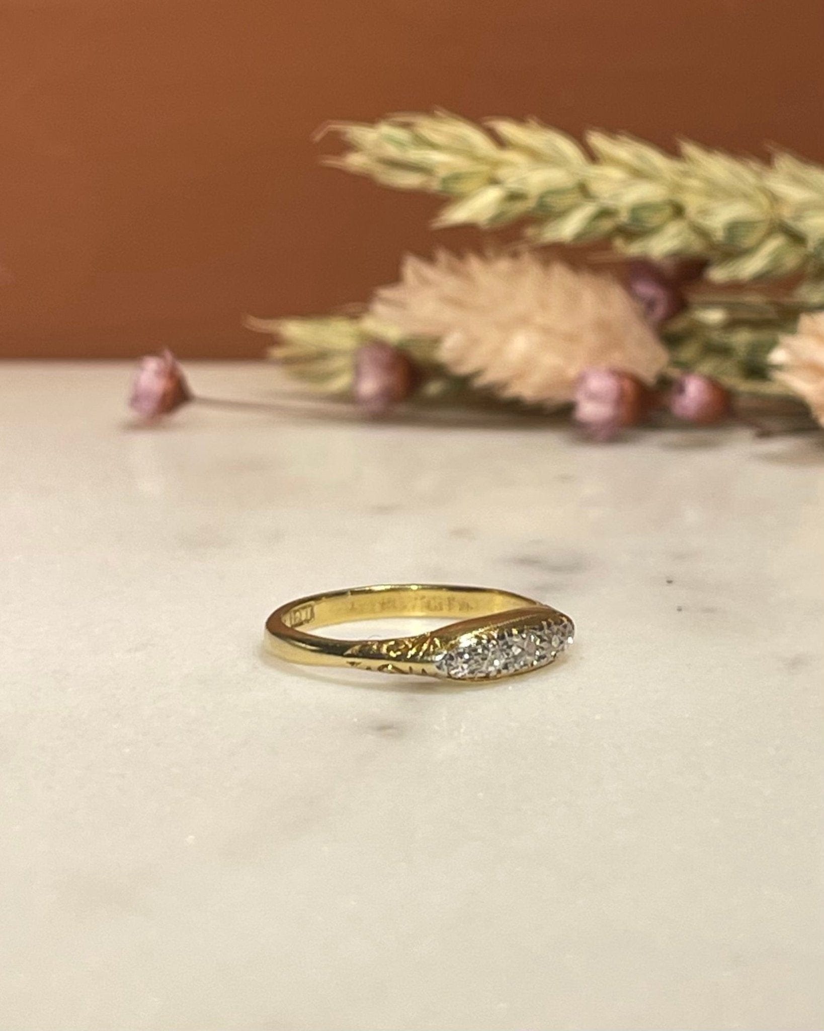 Bague Vintage Rivière de Diamants "Haneïa" - Elliade Paris