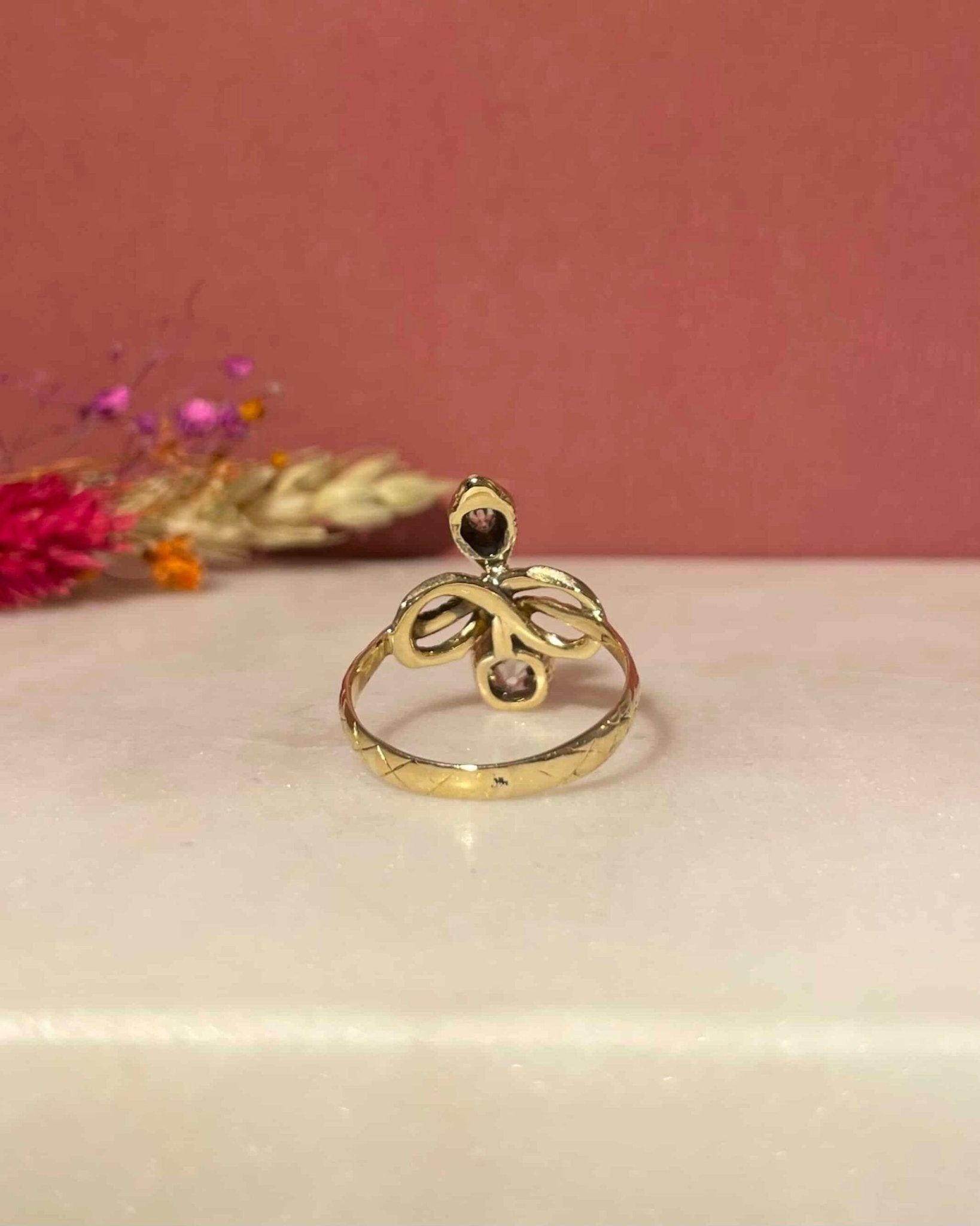 Bague Vintage Serpent Diamants 1.37 Carat "Elva" - Elliade Paris