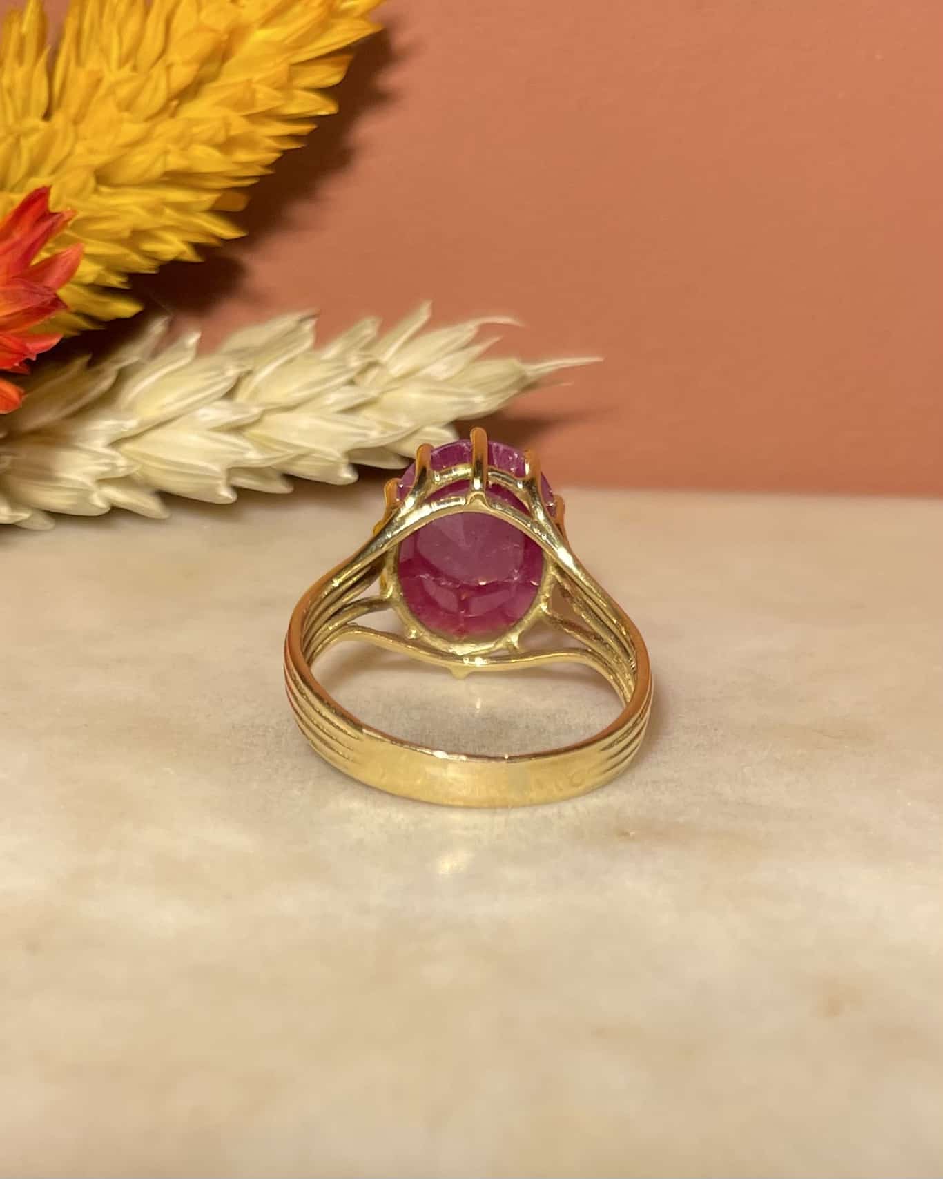 "Quinn" 3 Carat Ruby Cocktail Ring