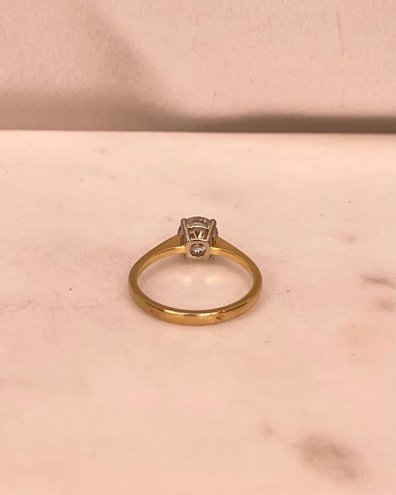 Bague Vintage Solitaire Diamant 0.90 carat "Sirena" - Elliade Paris