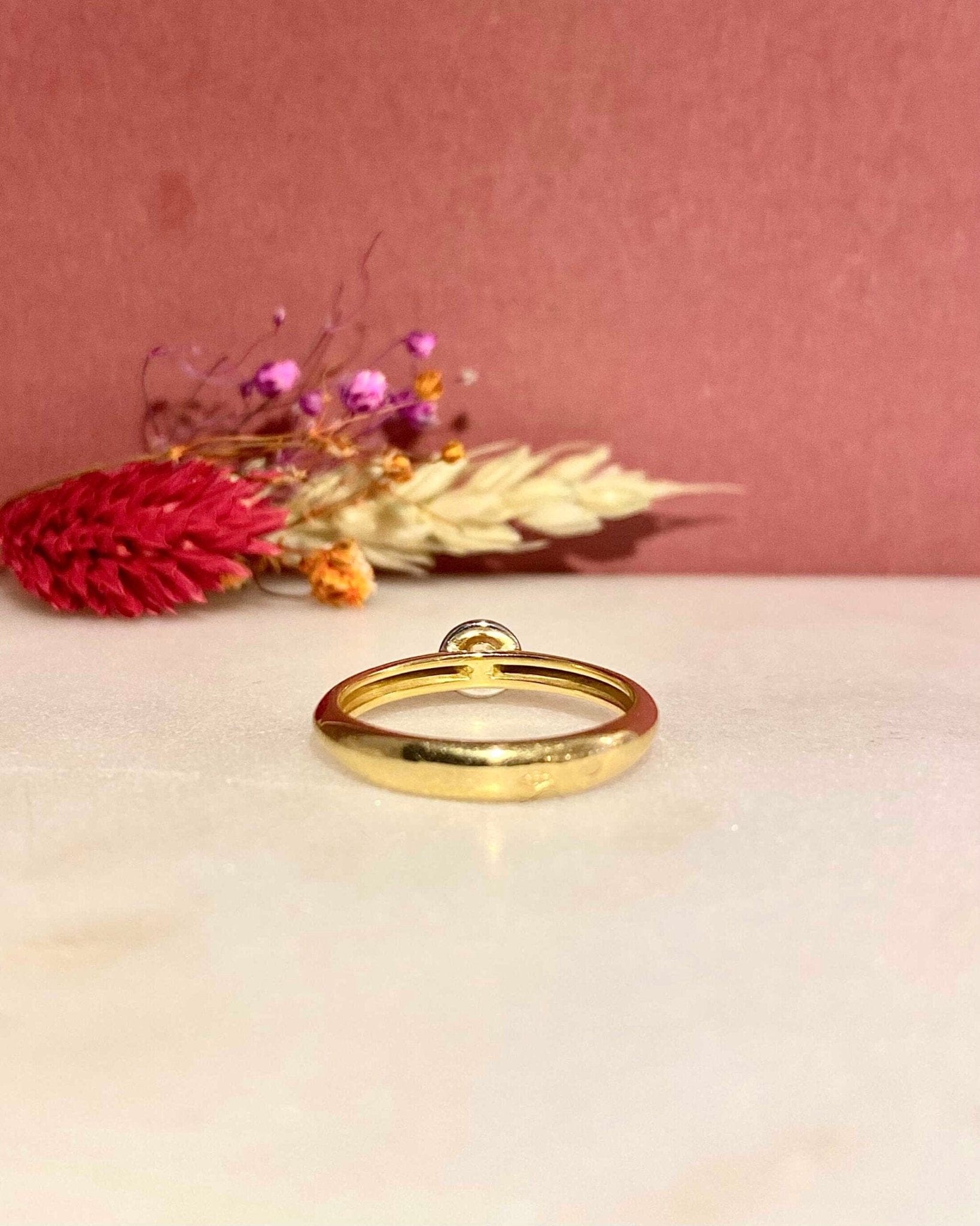 Bague Vintage Solitaire Diamant "Lola" - Elliade Paris