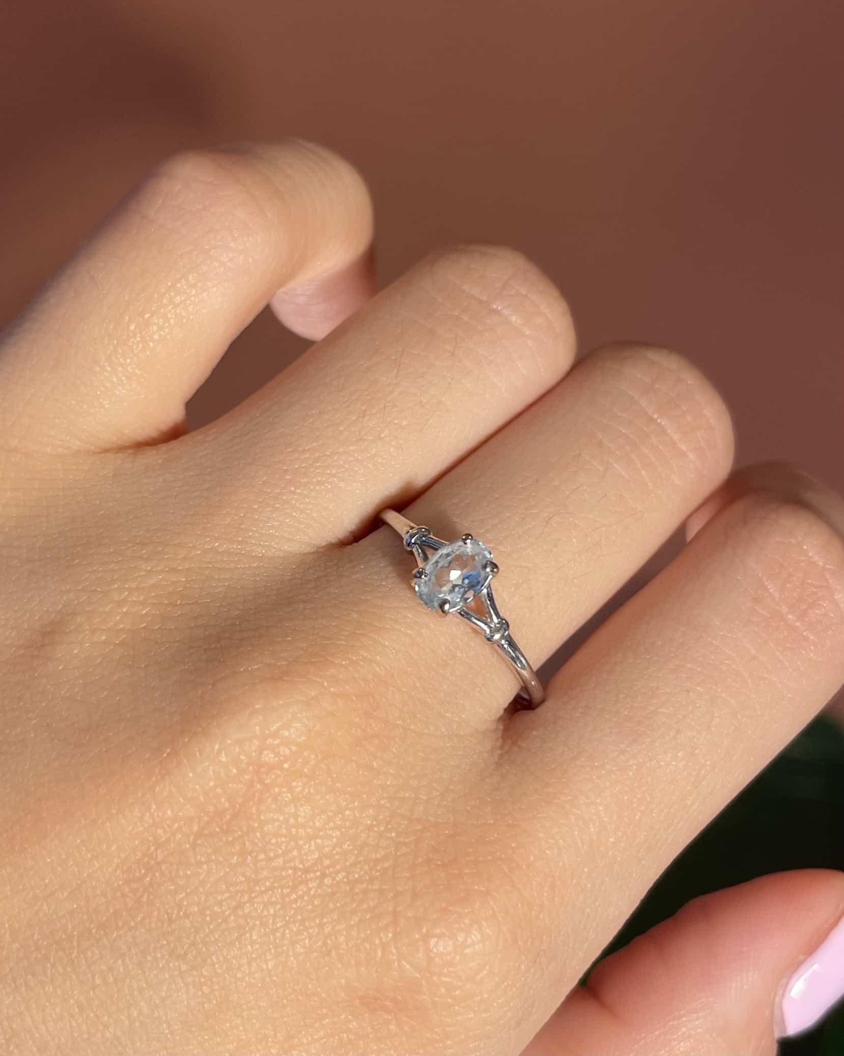 Bague Solitaire Topaze "Enoah"